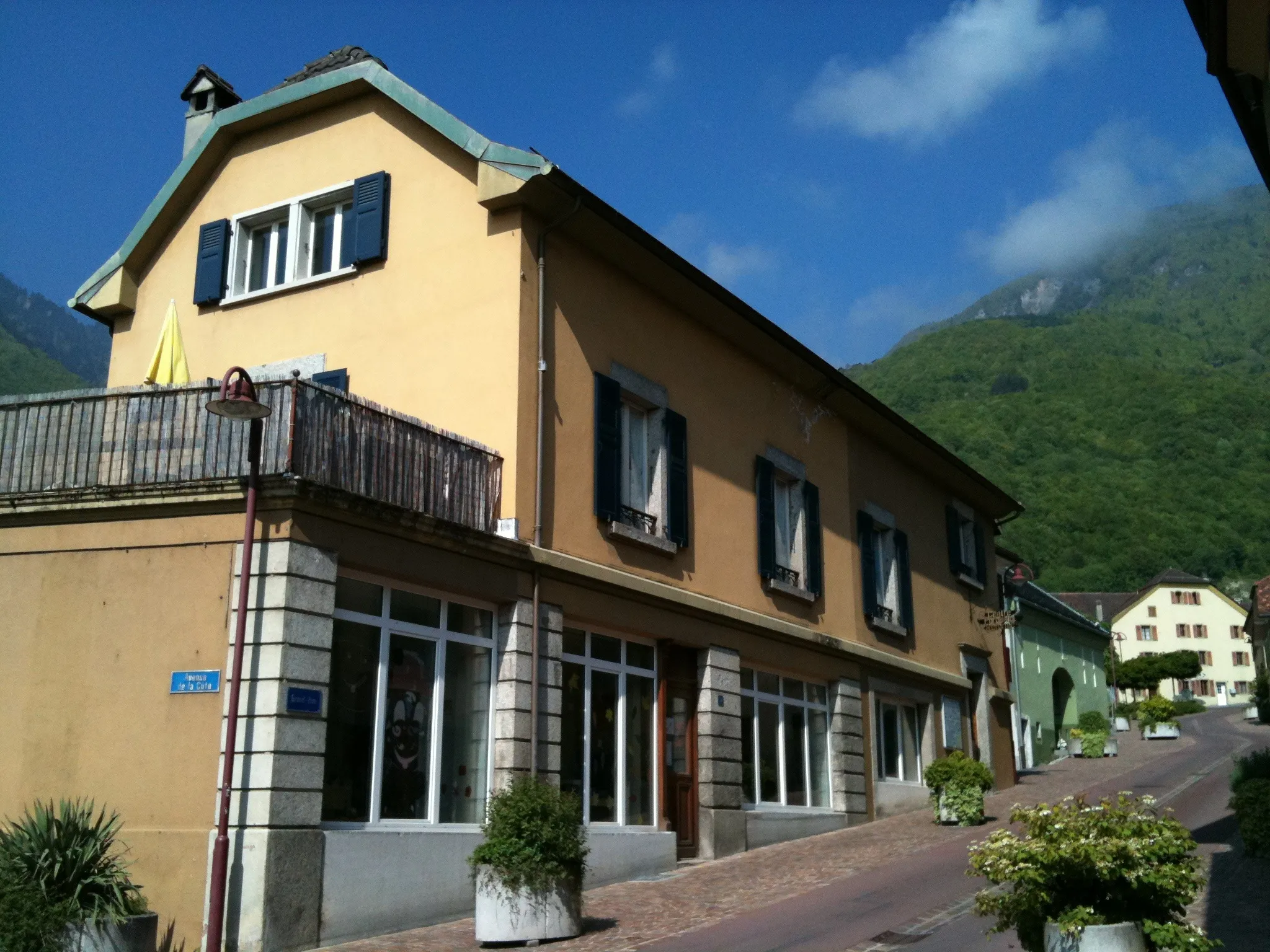 Photo showing: reformiertes Kirchenzentrum in Vouvry, Kanton Wallis