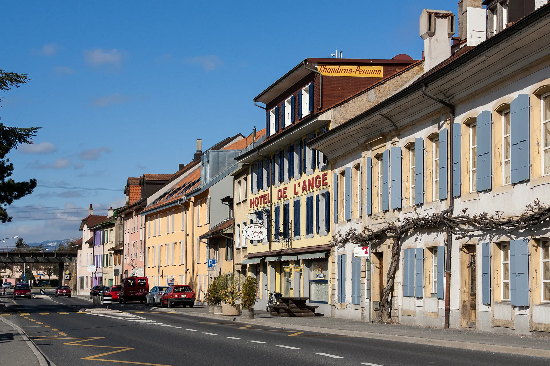 Photo showing: Häuserzeile in Yverdon (VD)