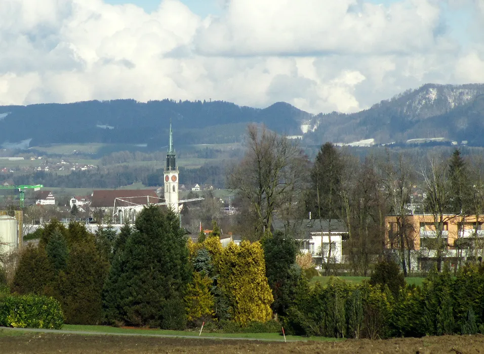 Photo showing: Blick auf Cham ZG