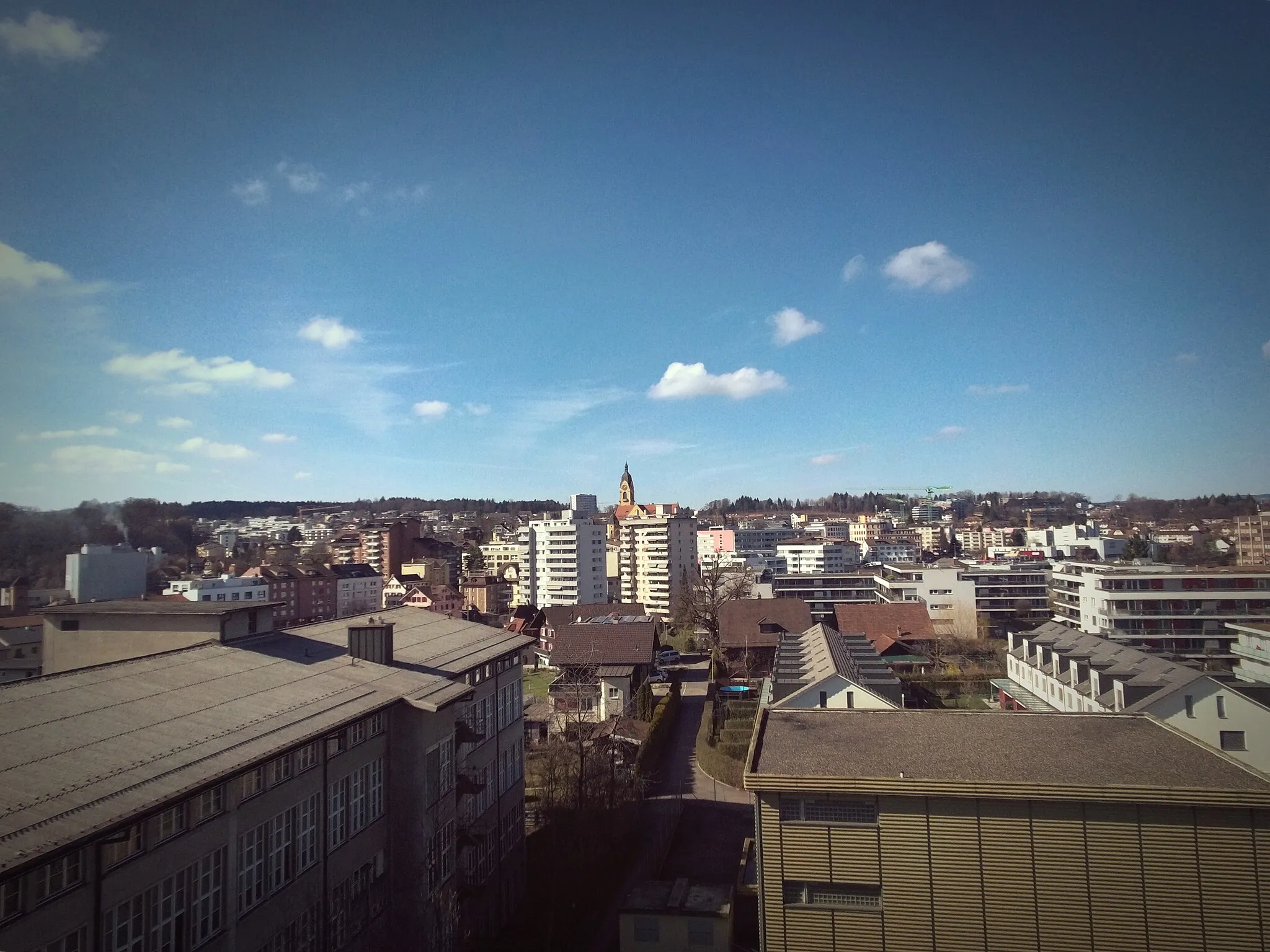 Photo showing: Blick, Richtung Norden, über Emmenbrücke.