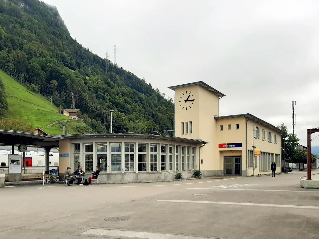 Photo showing: La stazione di Flüelen.