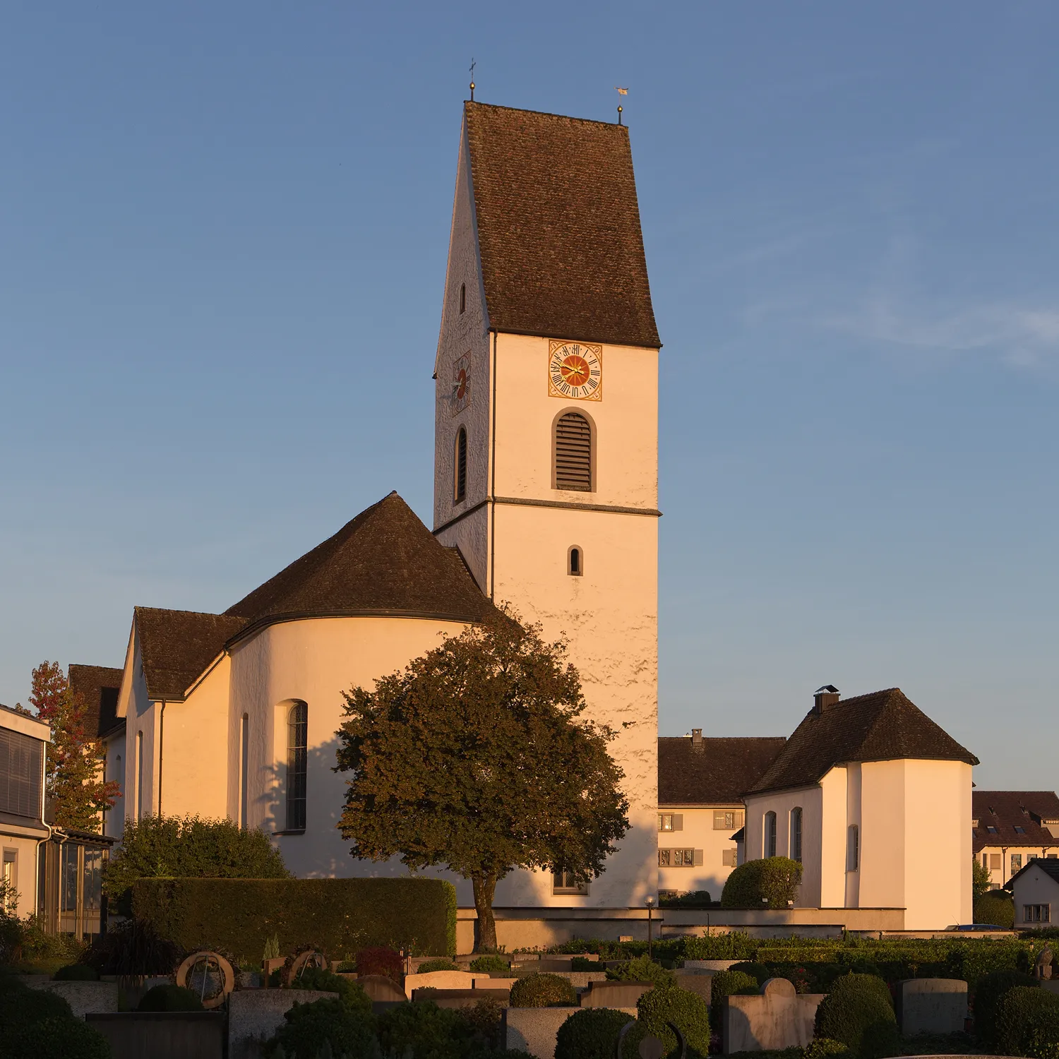Photo showing: Pfarrkirche St. Adelrich in Freienbach