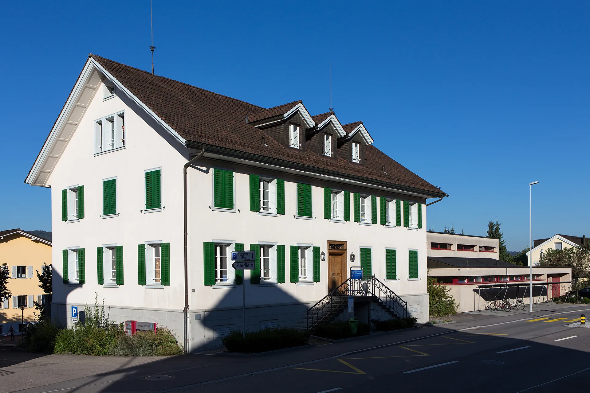 Photo showing: Das alte Schulhaus von Hitzkirch (LU) an der Aargauerstrasse
