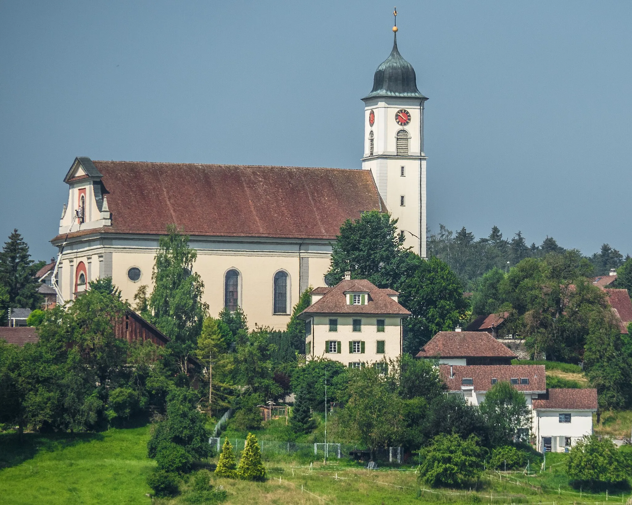 Photo showing: Roman-Catholic Church, Knutwil, Canton of Lucerne, Switzerland