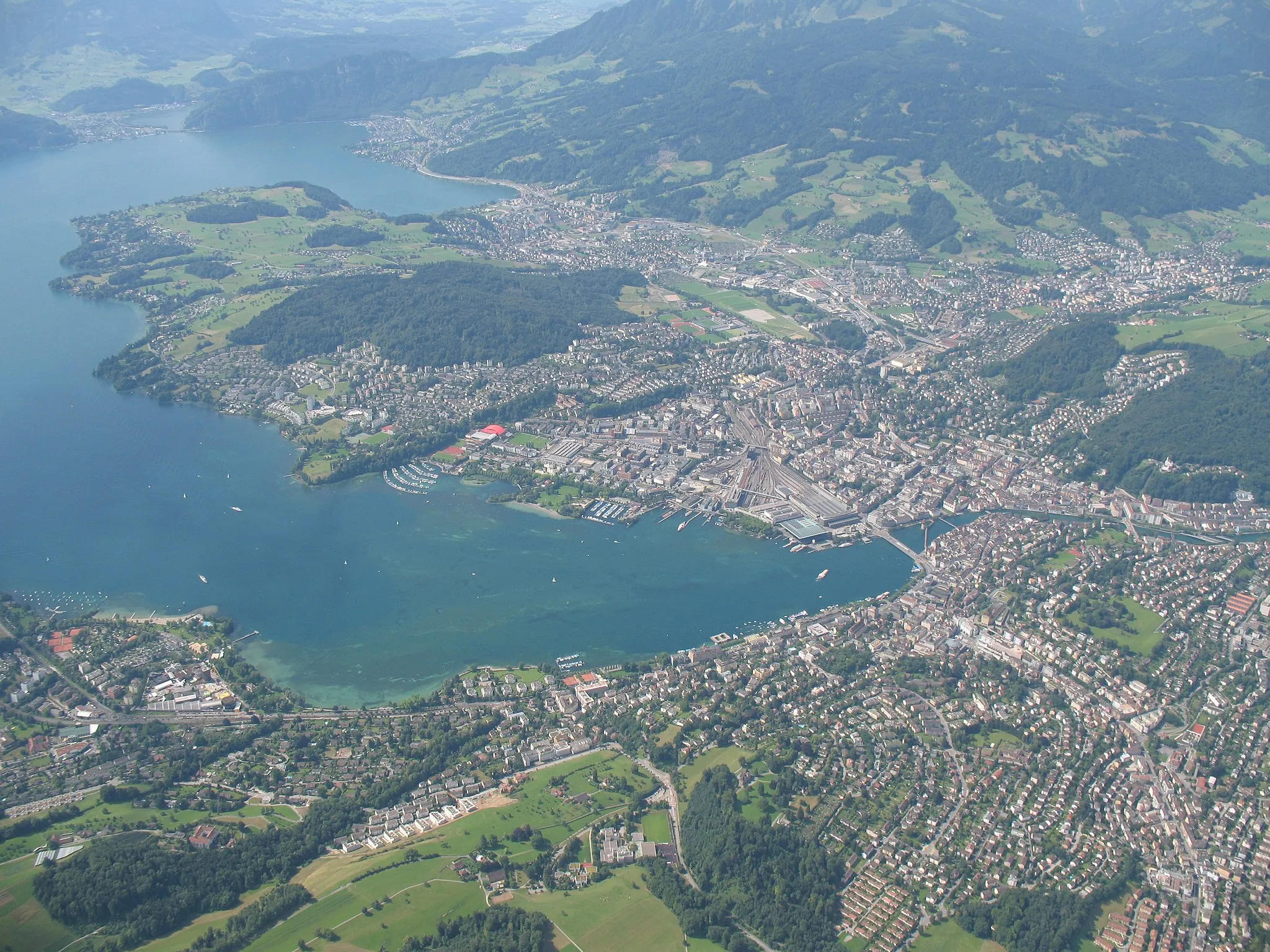 Photo showing: Luzern aus der Luft