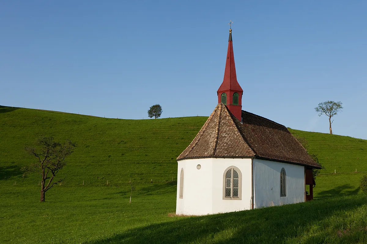 Photo showing: Wallfahrtskapelle St. Wendelin in Stalden, Menzingen