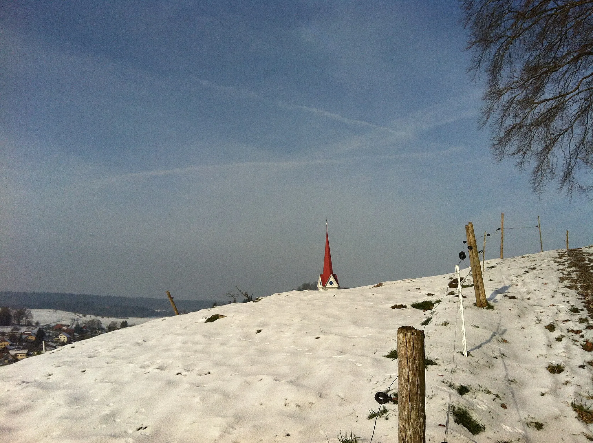 Photo showing: Ascent to Chäppeli over Pfaffnau, Lucern