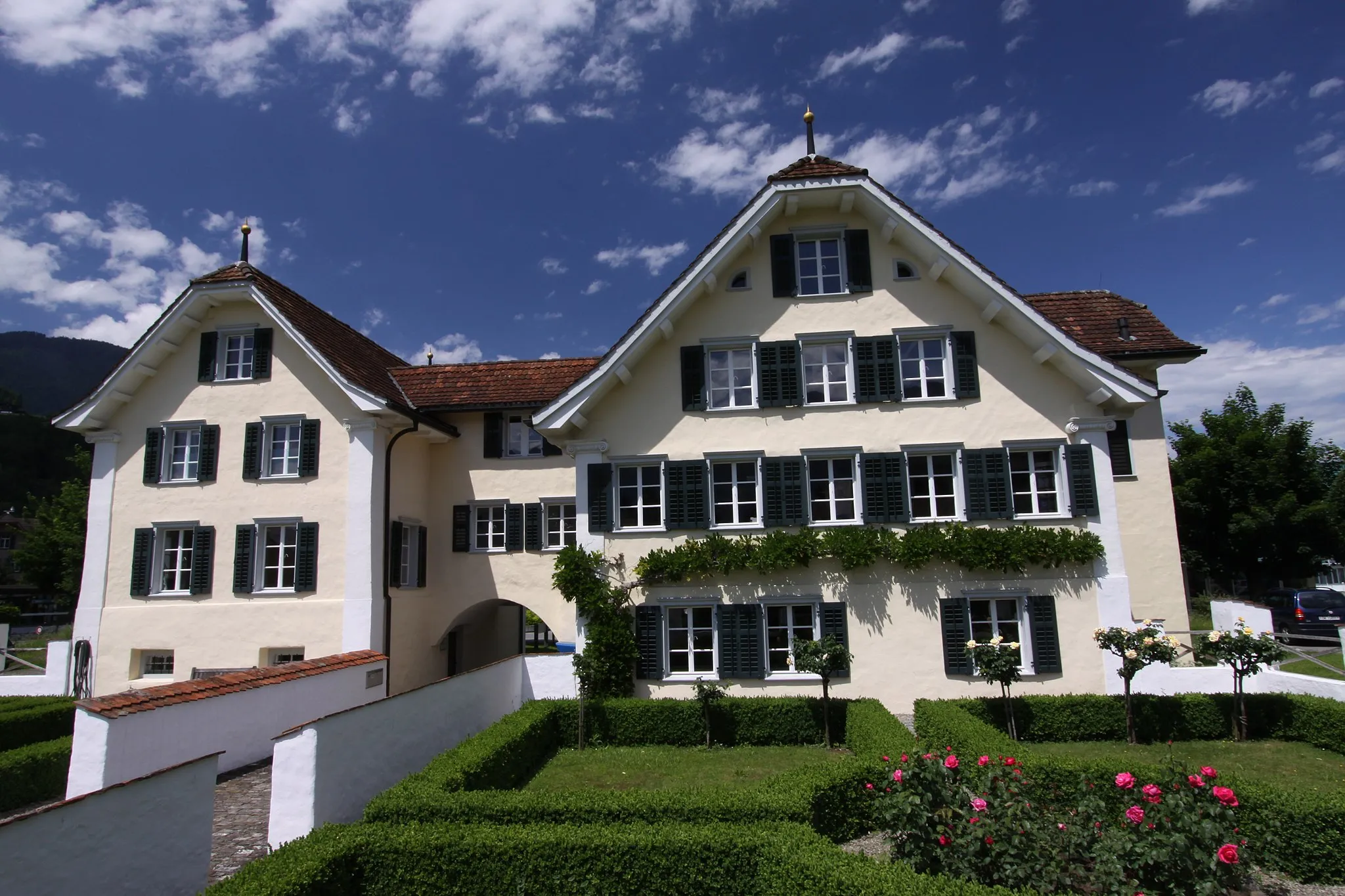 Photo showing: Grundacher House, Gesellenweg 4, Sarnen