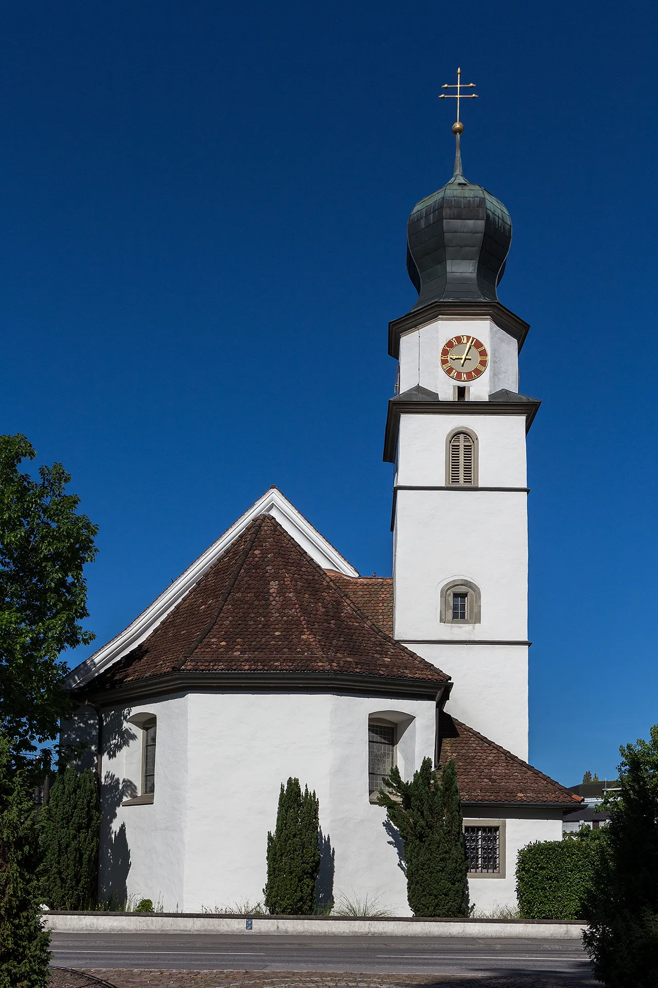 Photo showing: Pfarrkirche St. Matthias in Steinhausen (ZG)