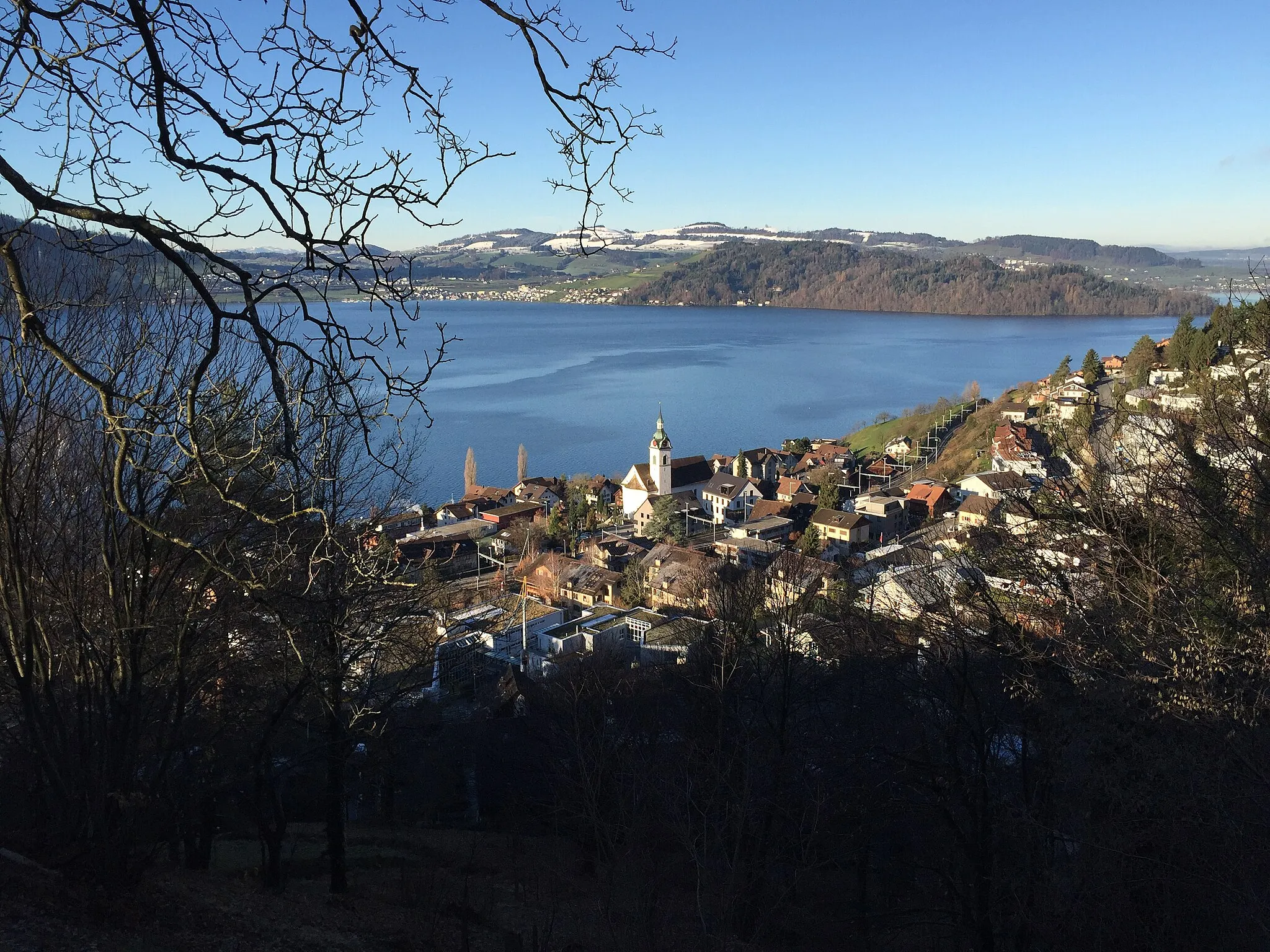 Photo showing: Blick von Usseregg auf Walchwil