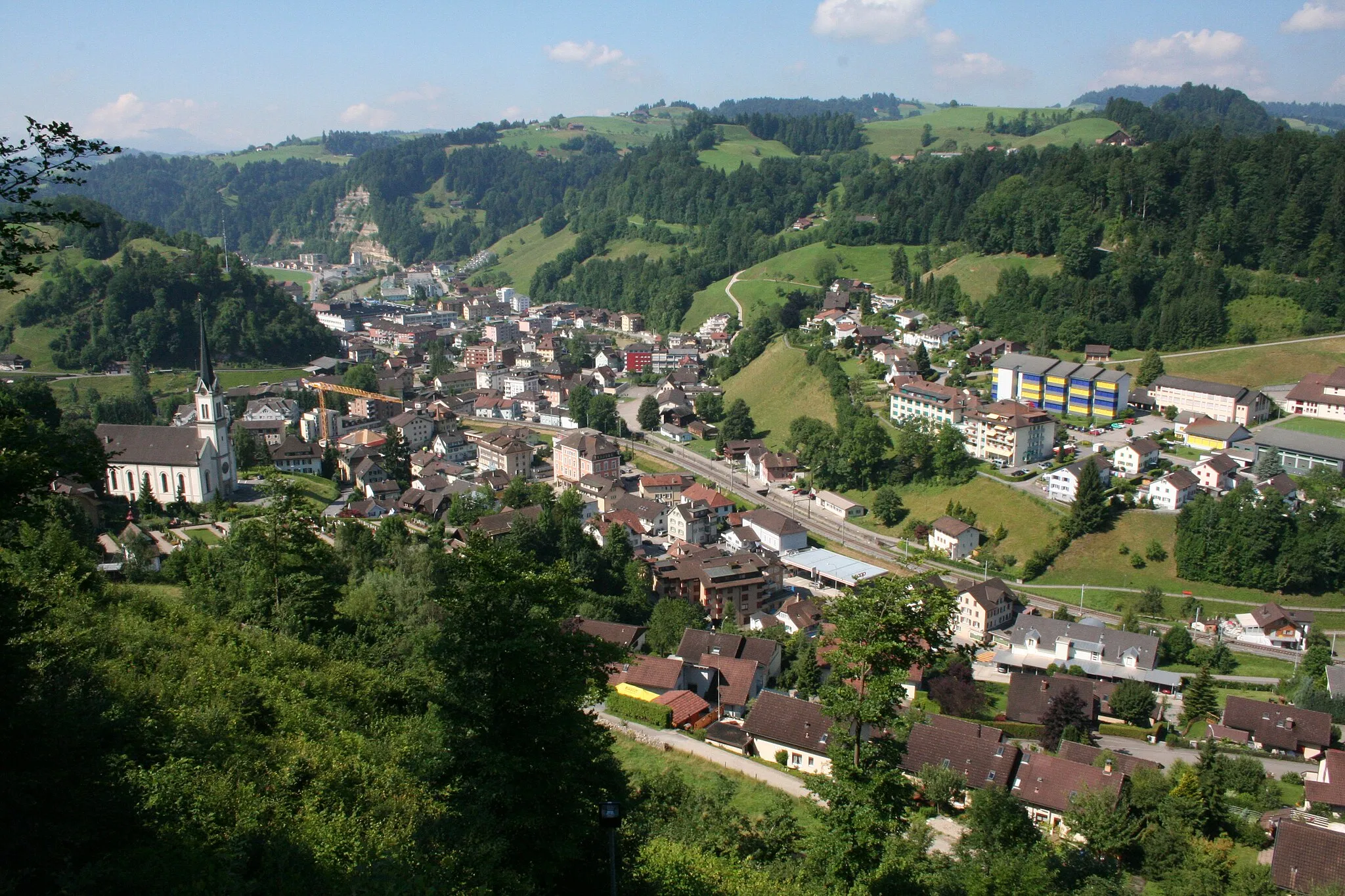 Photo showing: Sicht auf Wolhusen (Aufnahmeplatz: Burg)