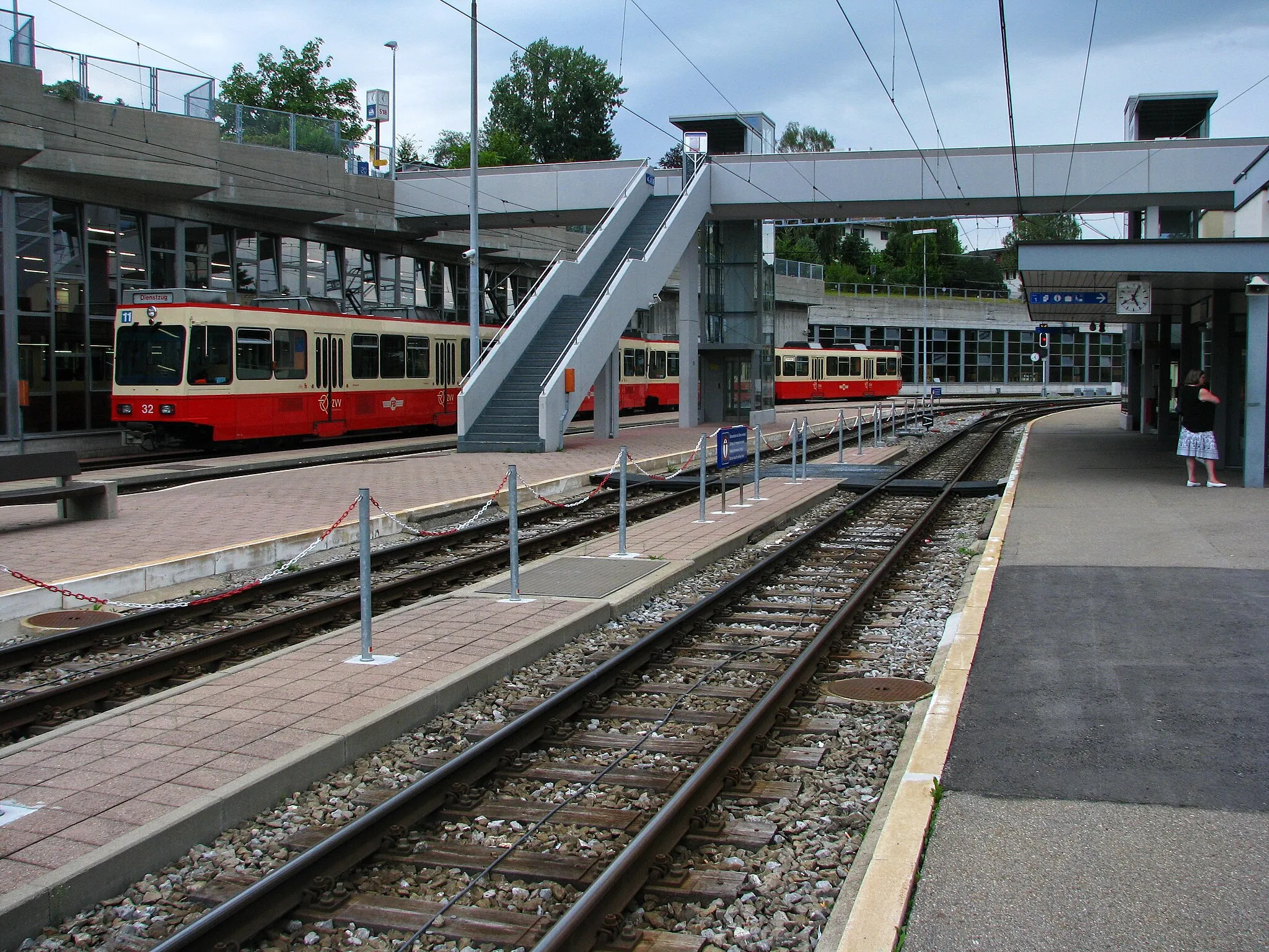 Photo showing: Forch train station and depot of the Forchbahn (Switzerland)