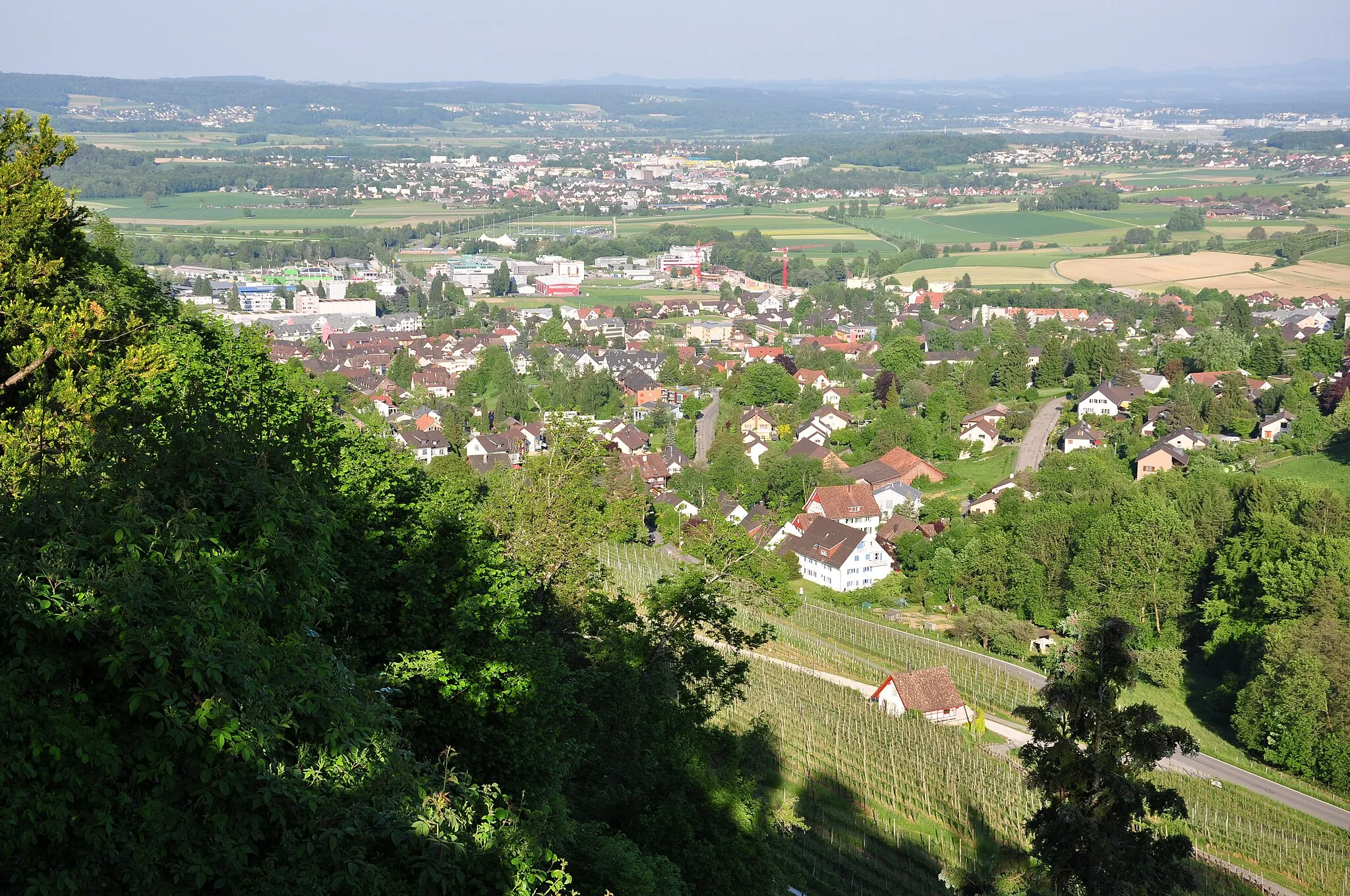 Photo showing: Dielsdorf as seen from Regensberg (Switzerland)