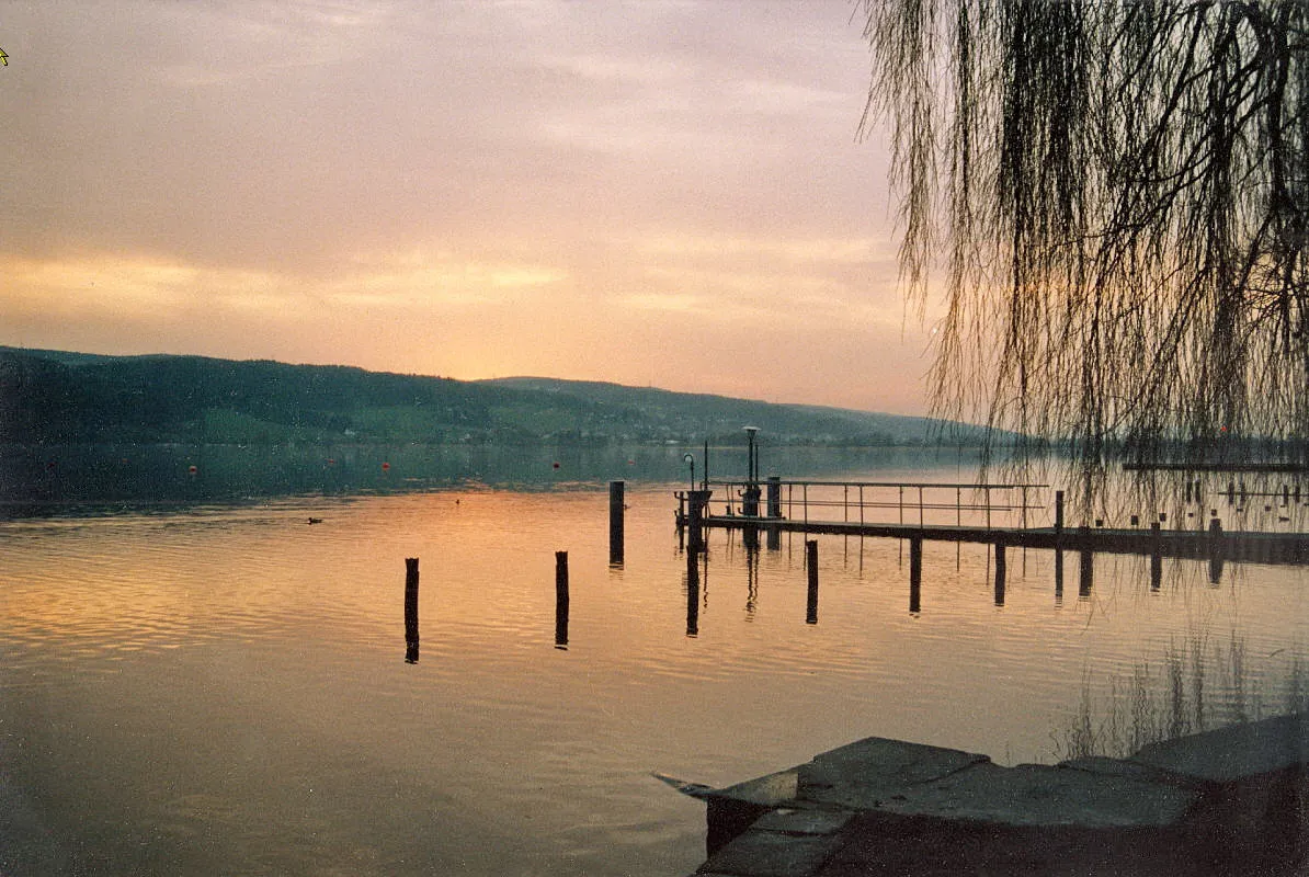 Photo showing: Greifensee at Greifensee (ZH) harbour seen to the west