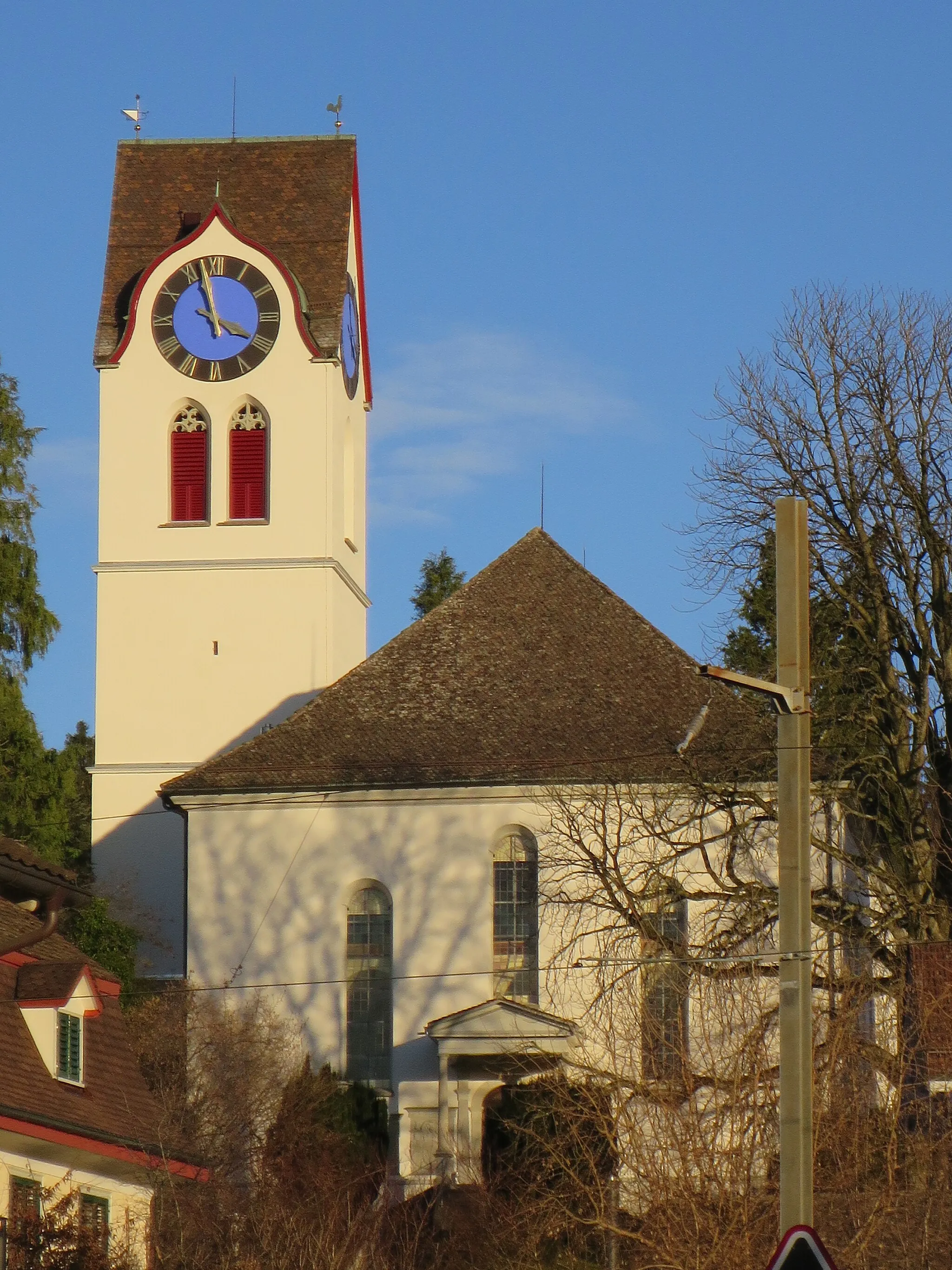 Photo showing: Ref. Kirche Hinwil, Schweiz, Aussen