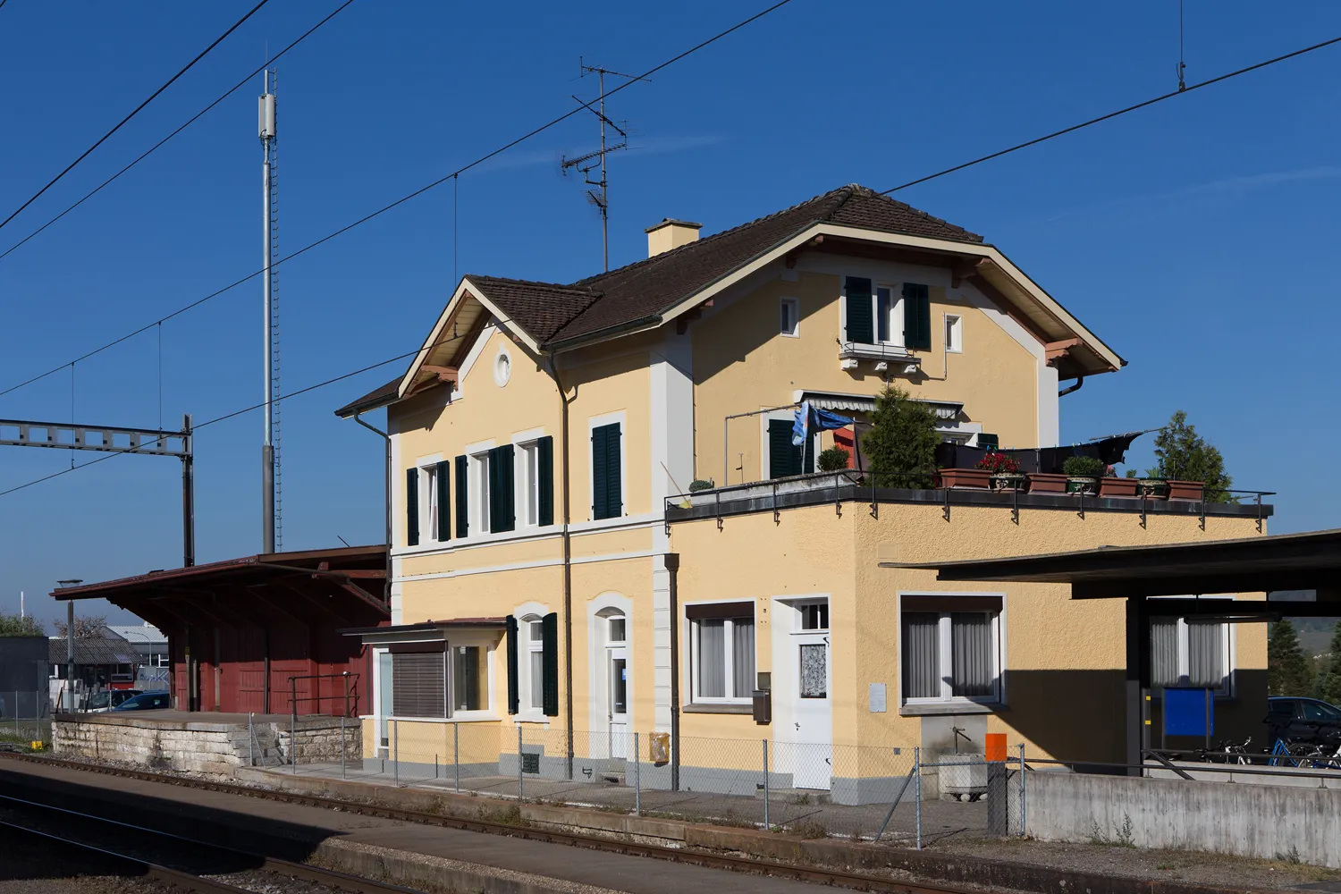 Photo showing: Bahnhof von Rafz (ZH)