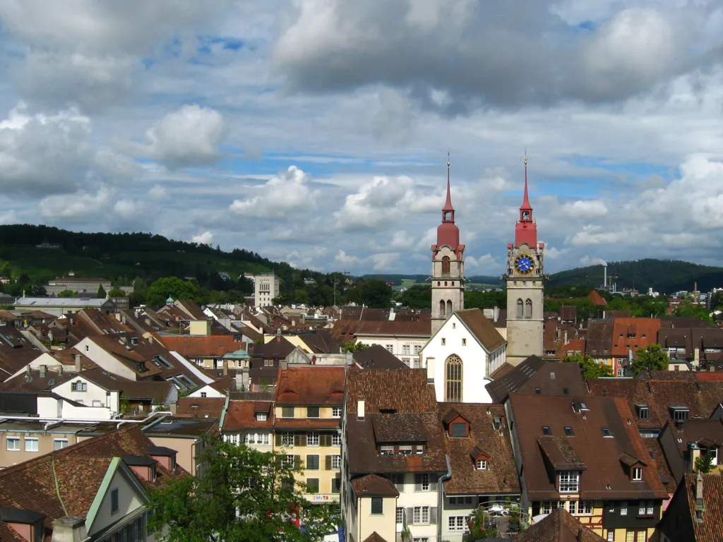 Photo showing: View of Winterthur.