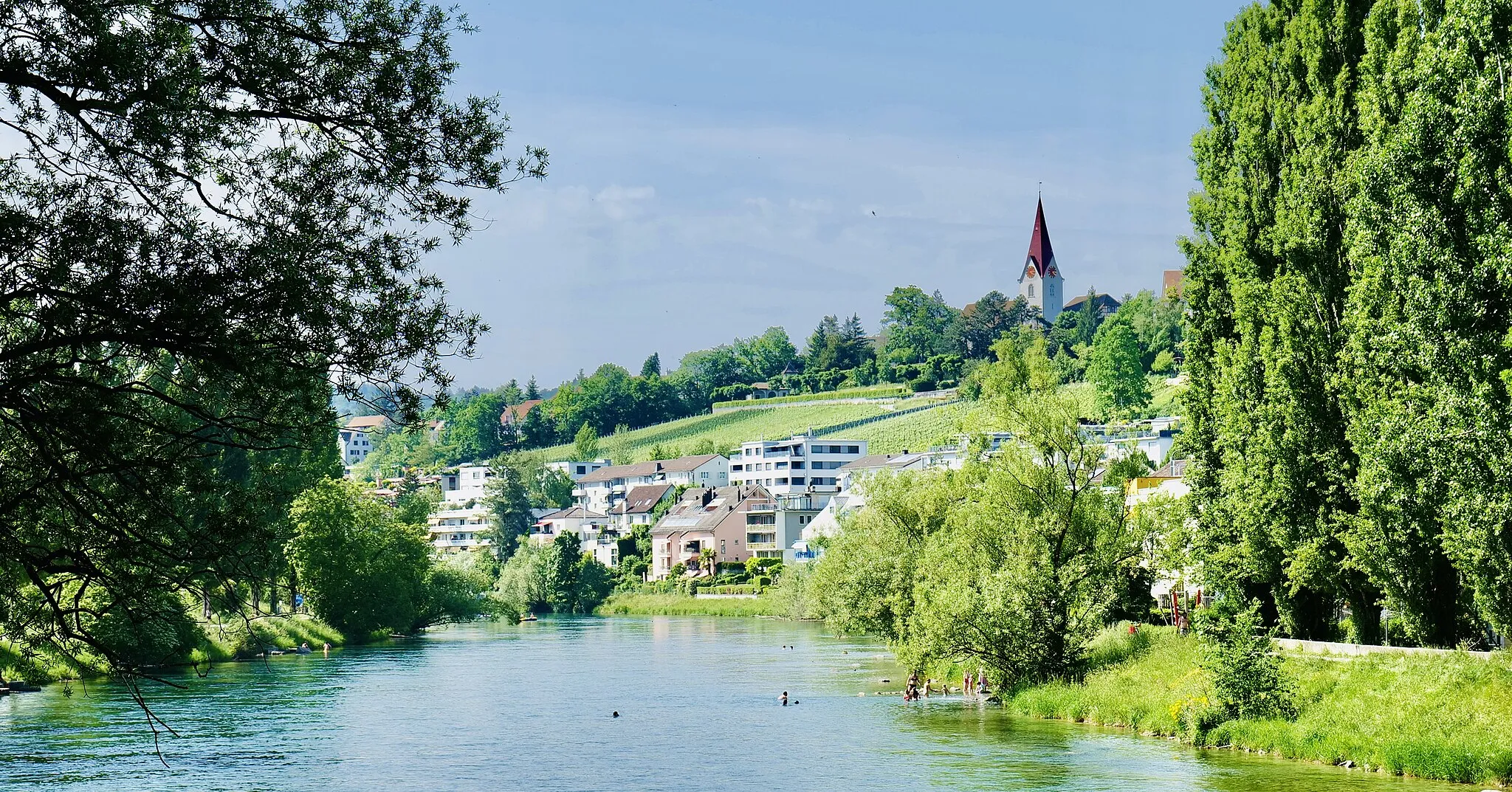 Photo showing: Hongg by the Limmat