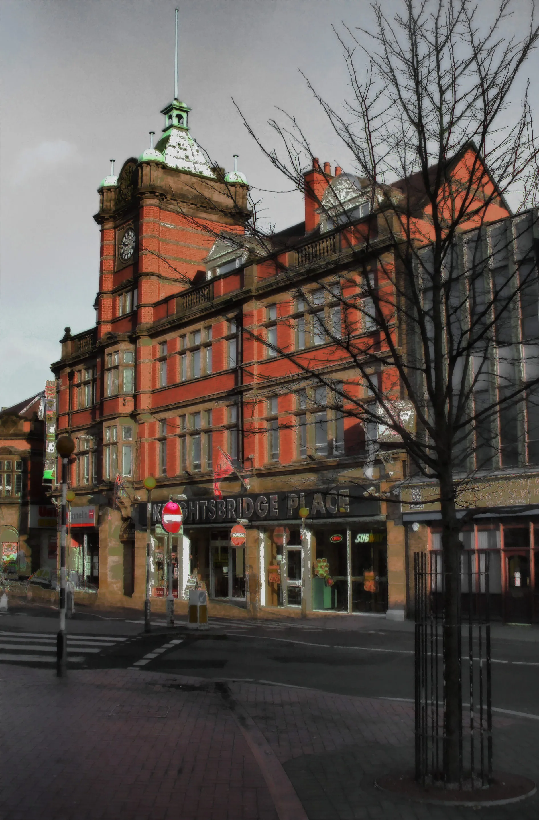 Photo showing: Ripley in Derbyshire in January 2008