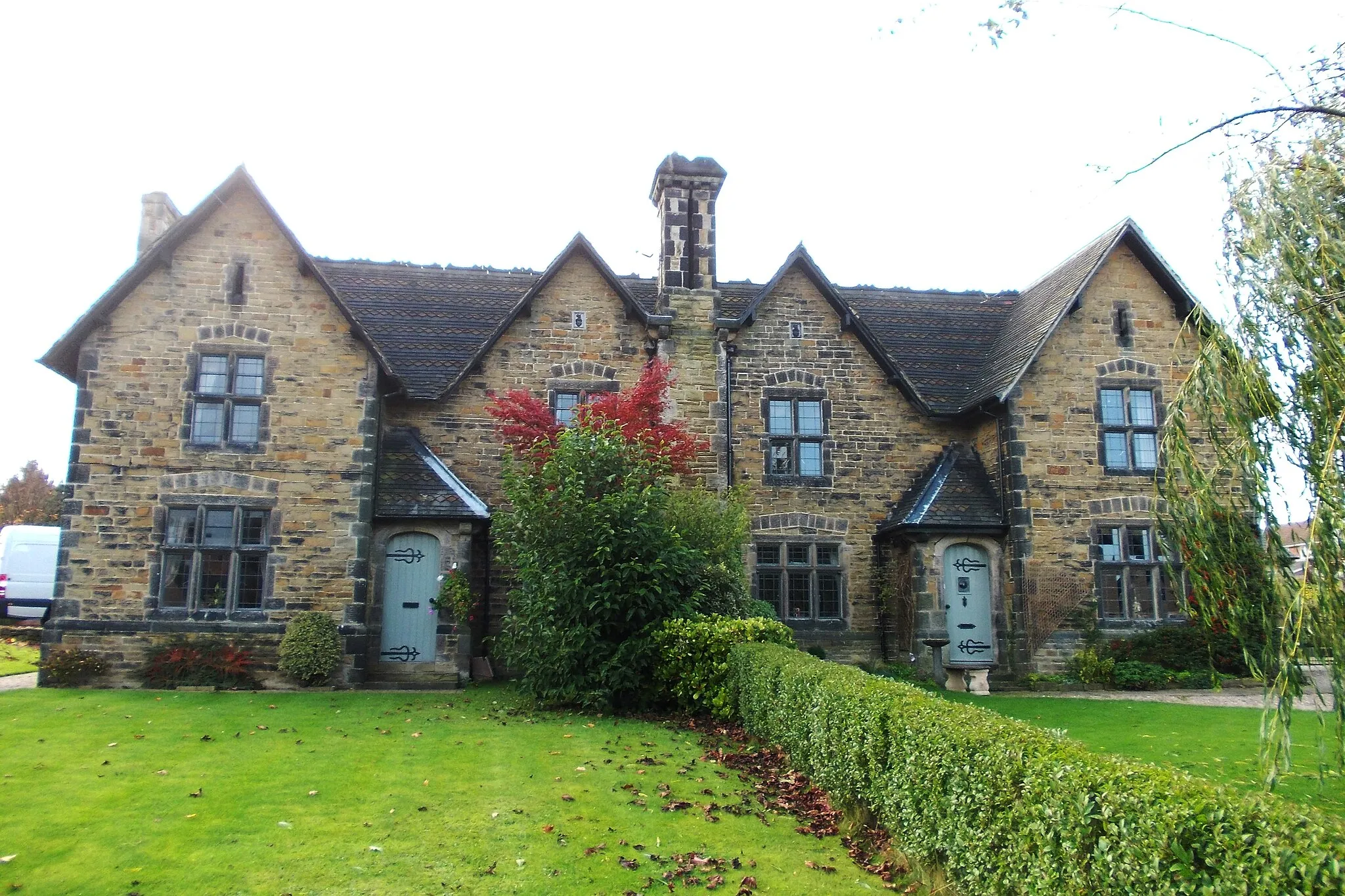 Photo showing: Photograph of 238 and 240 Longedge Lane, Winger worth, Derbyshire, England