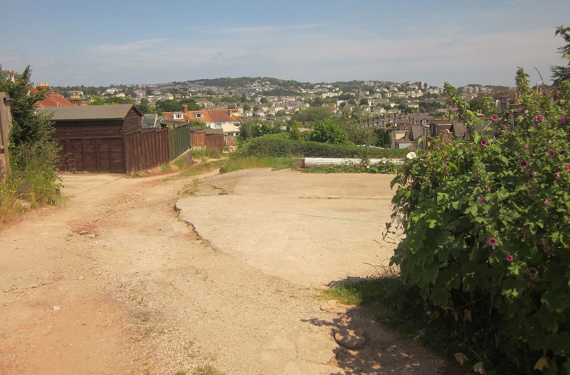 Photo showing: Back lane, Chelston