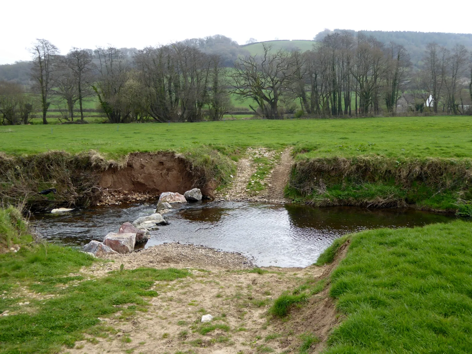 Photo showing: A farmer's ford across the River Coly