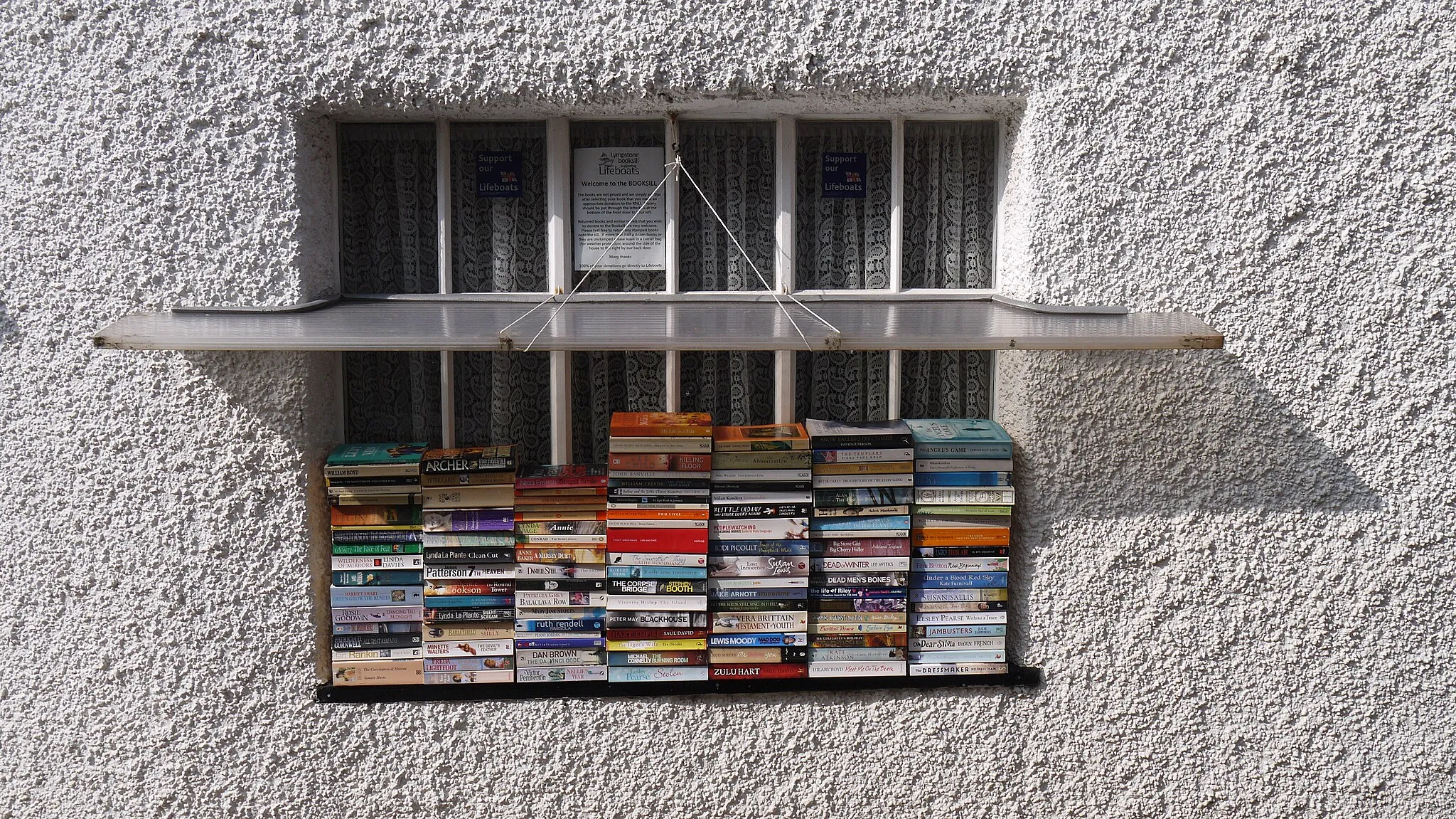 Photo showing: . . Lifeboat Bookstore.