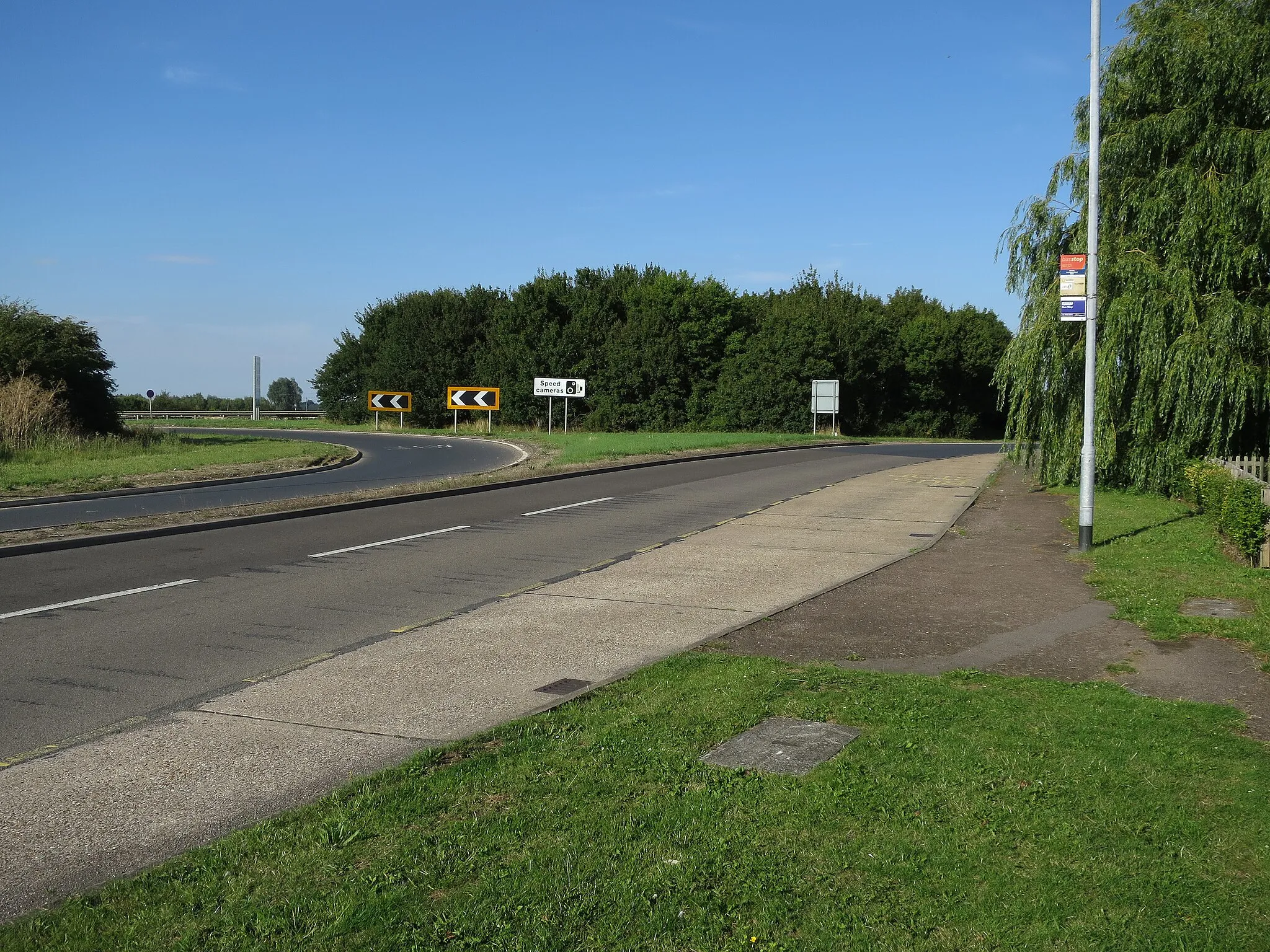 Photo showing: A14 junction, Bar Hill