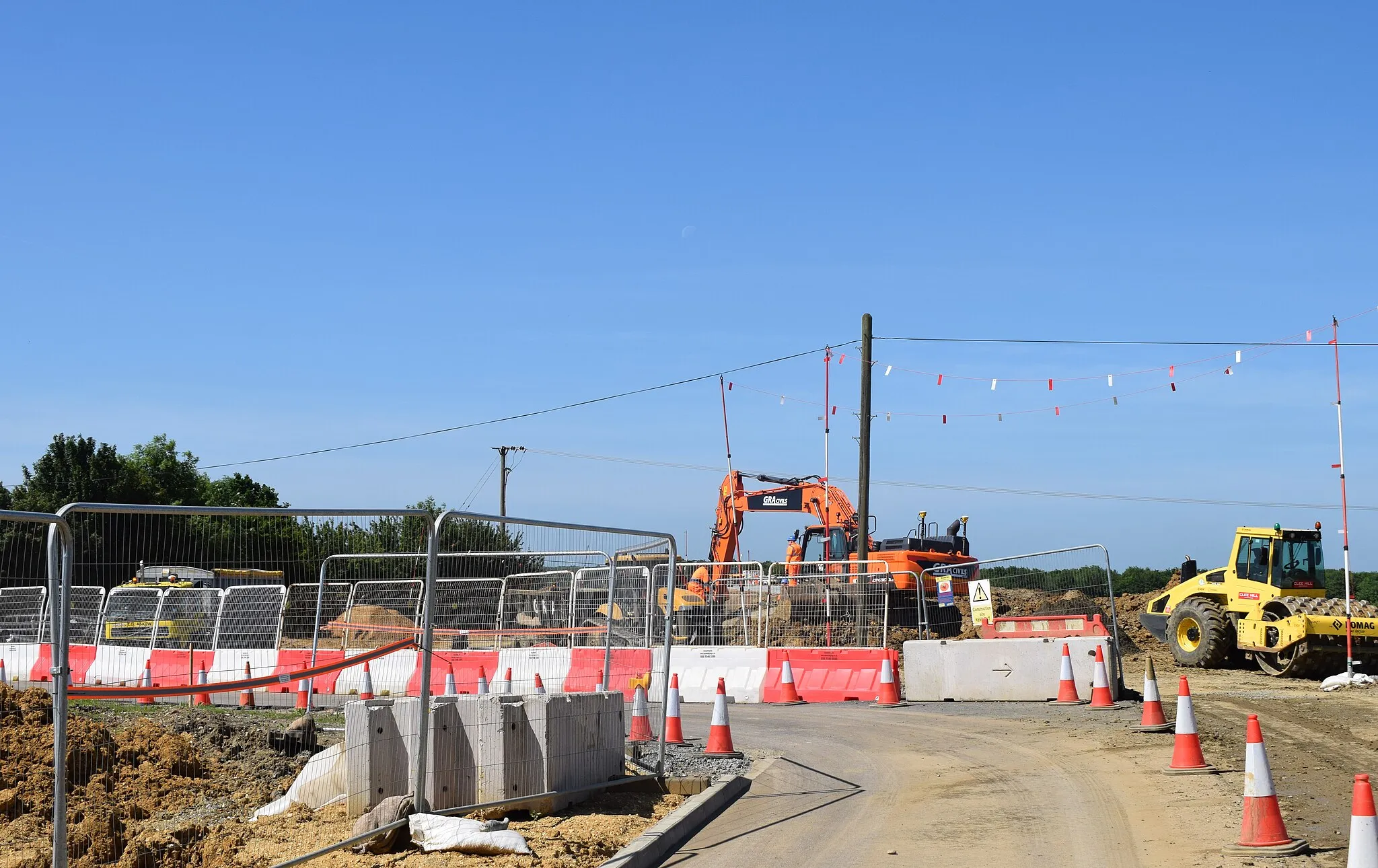 Photo showing: Construction of the Beccles Southern Relief Road