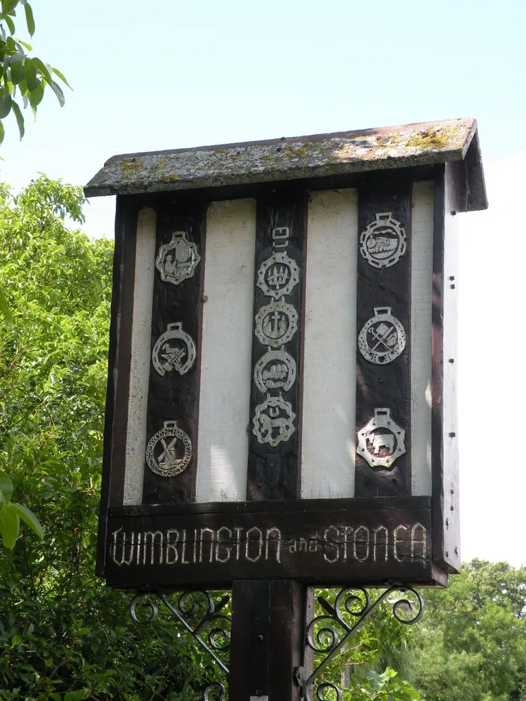 Photo showing: Wimblington and Stonea Village Sign - east side