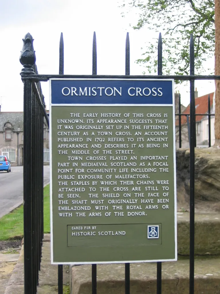 Photo showing: Ormiston mercat cross, Ormiston, East Lothian, Scotland