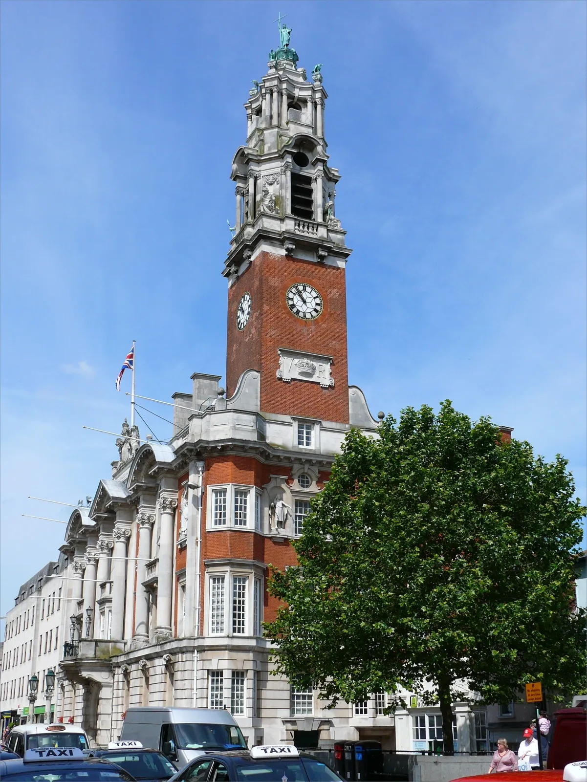Photo showing: The victorian Town Hall of Colchester