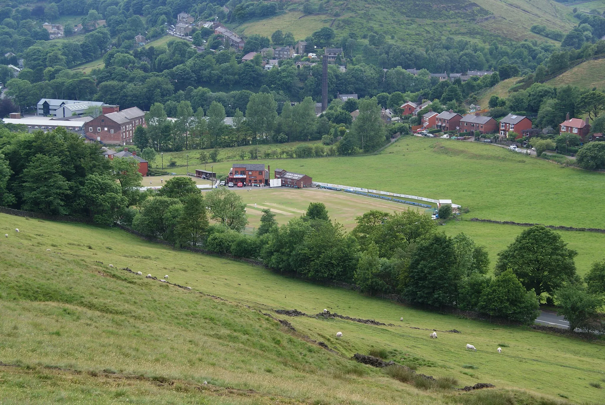 Photo showing: Delph & Dobcross Cricket Club