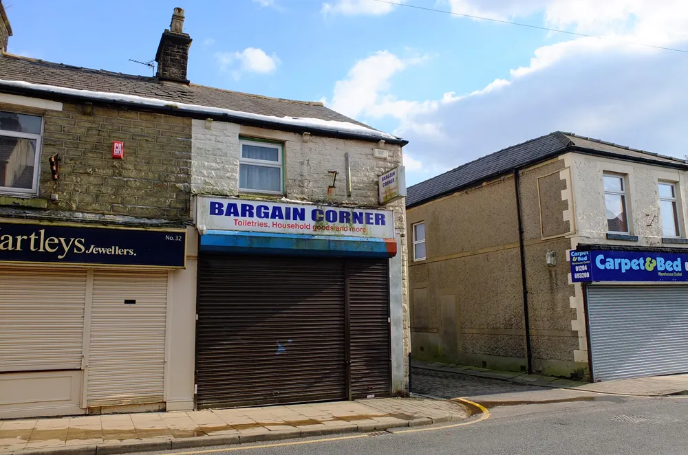 Photo showing: Bargain Corner, Horwich