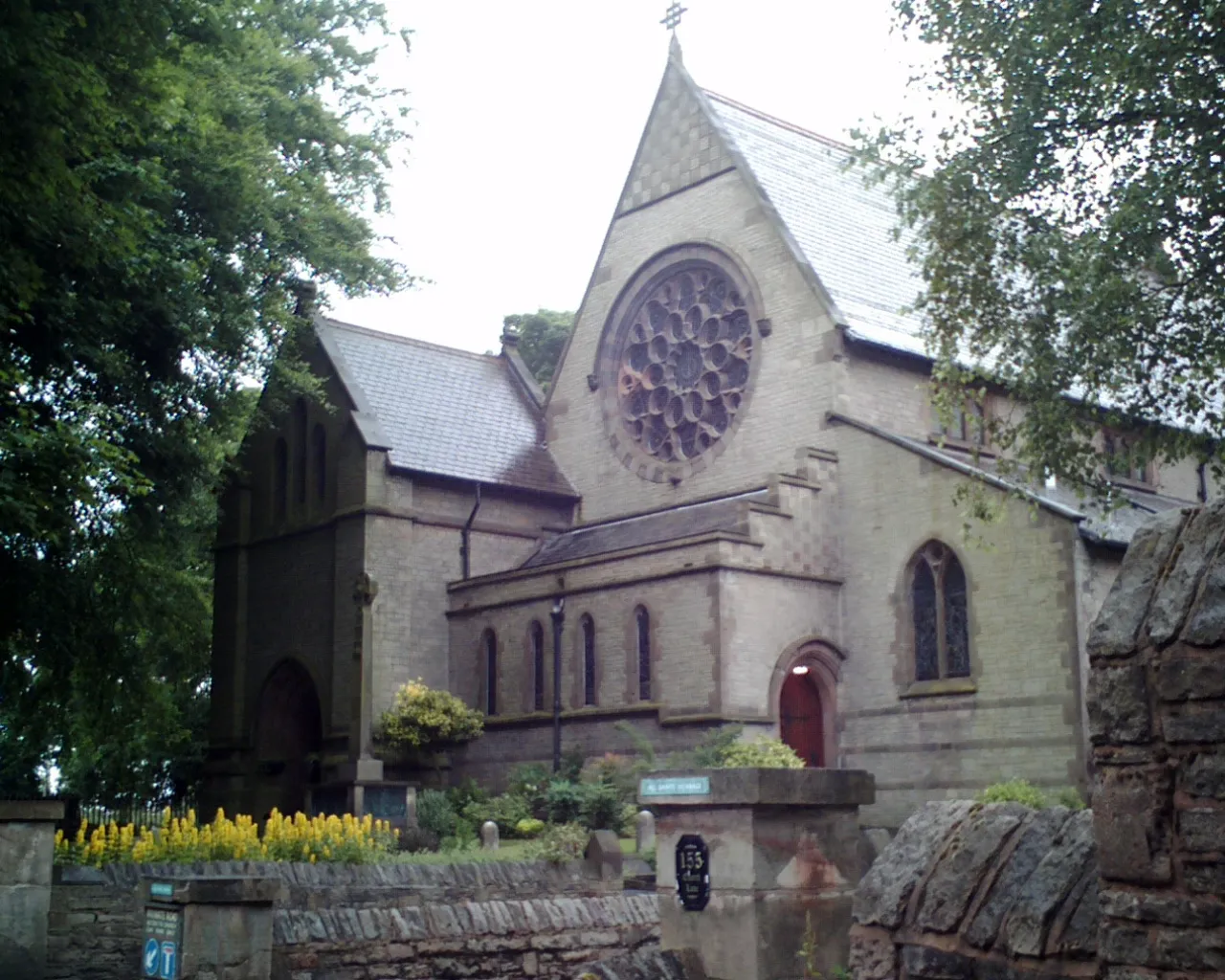 Photo showing: All Saints' Church, a grade II listed building - Marple