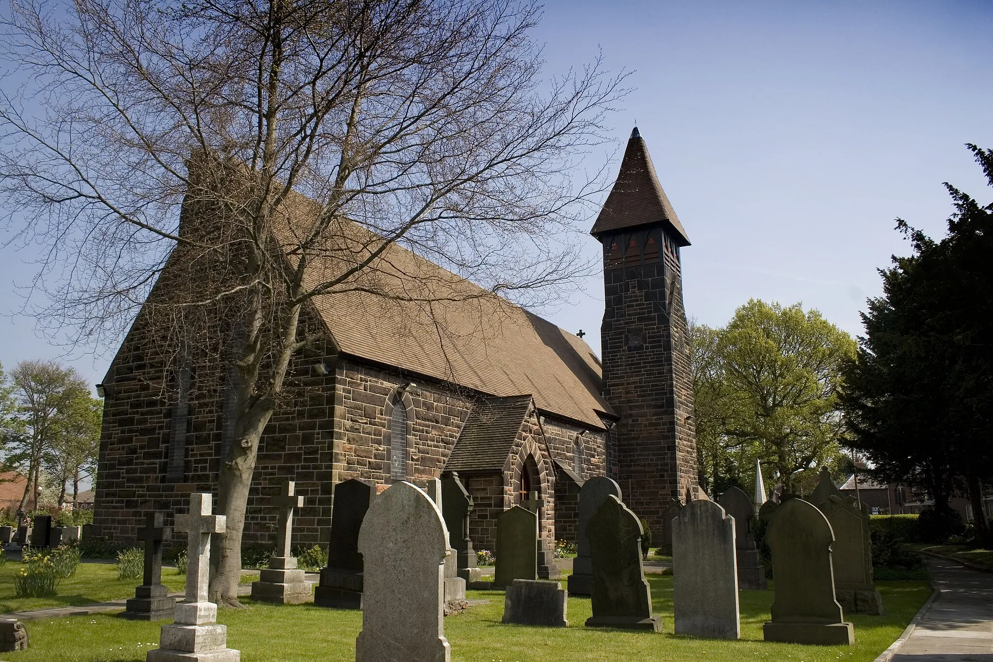 Photo showing: St Mary's Church in Partington, Greater Manchester.