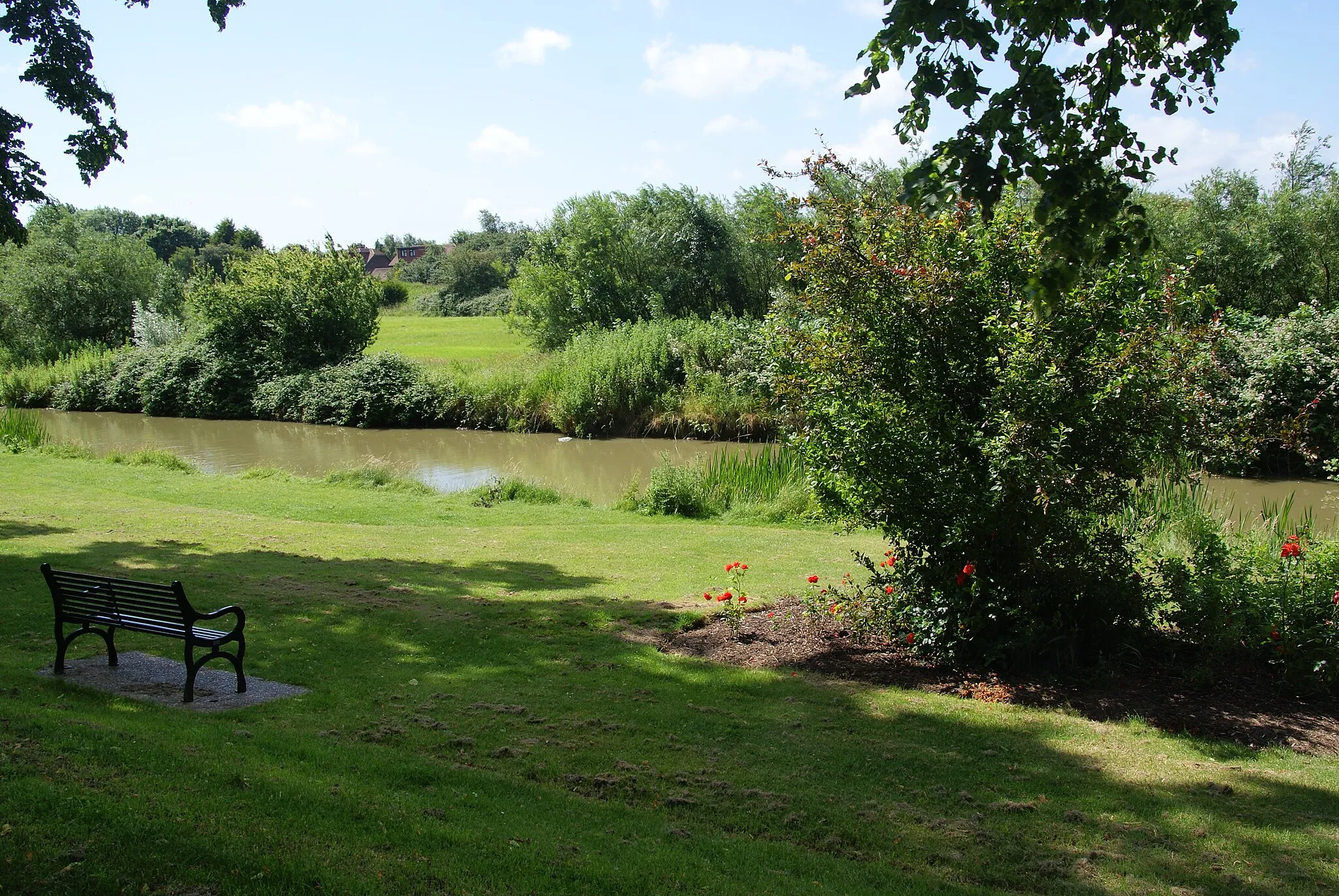 Photo showing: Parkland by the former town moat, Sandwich
