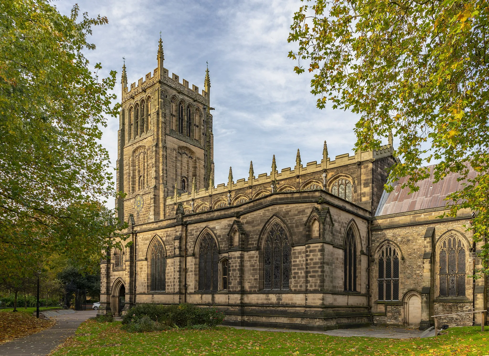 Photo showing: All Saints' Church, Loughborough. October 2019.