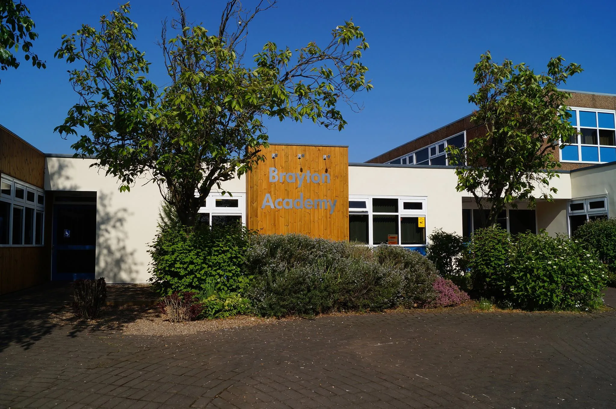 Photo showing: Brayton Academy Entrance in 2018