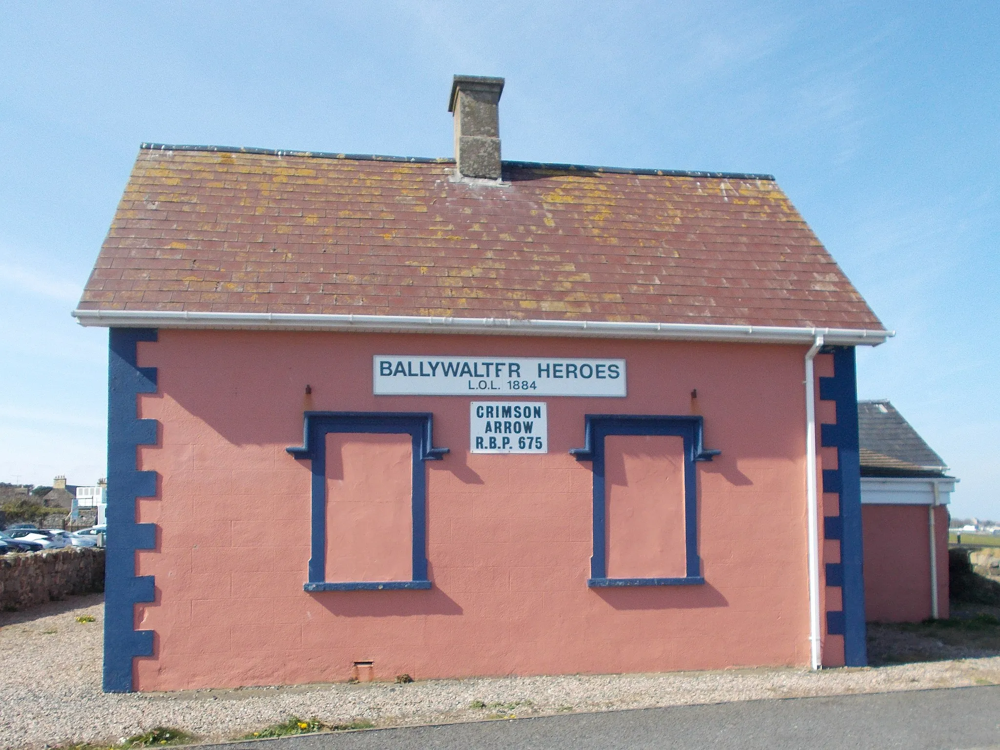 Photo showing: Ballywalter Orange Hall, 1 Harbour Road, Ballywalter, BT22 2PL