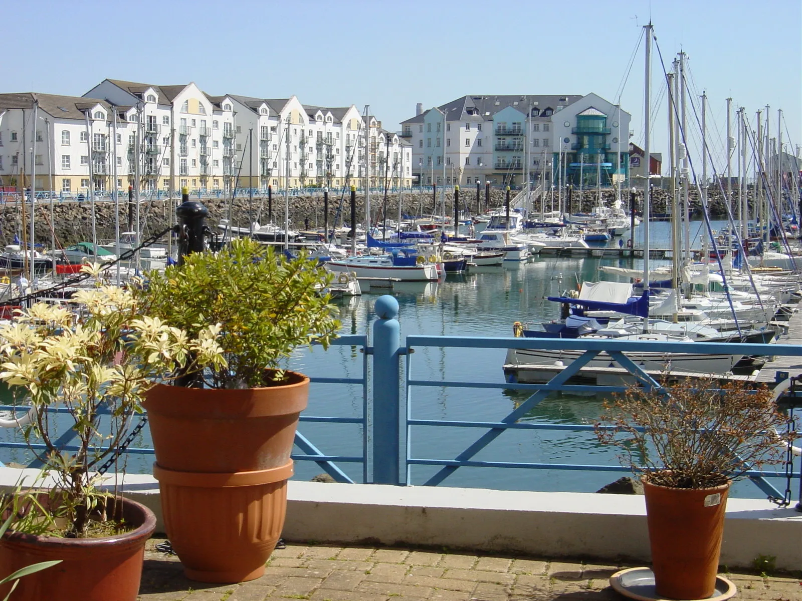 Photo showing: View of the Carrickfergus Marina)