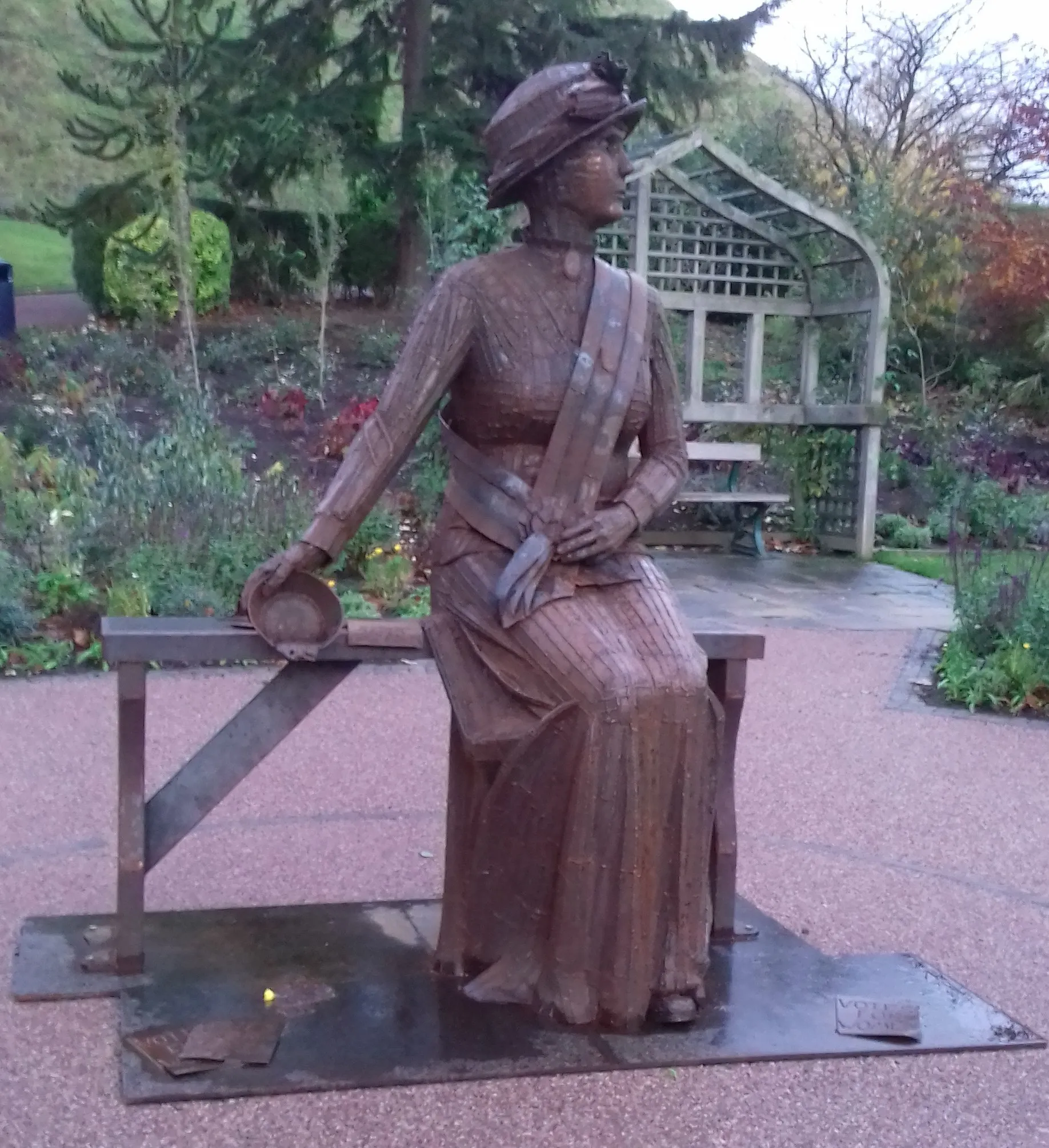Photo showing: A statue of Emily Wilding Davidson in Morpeth, Northumberland
