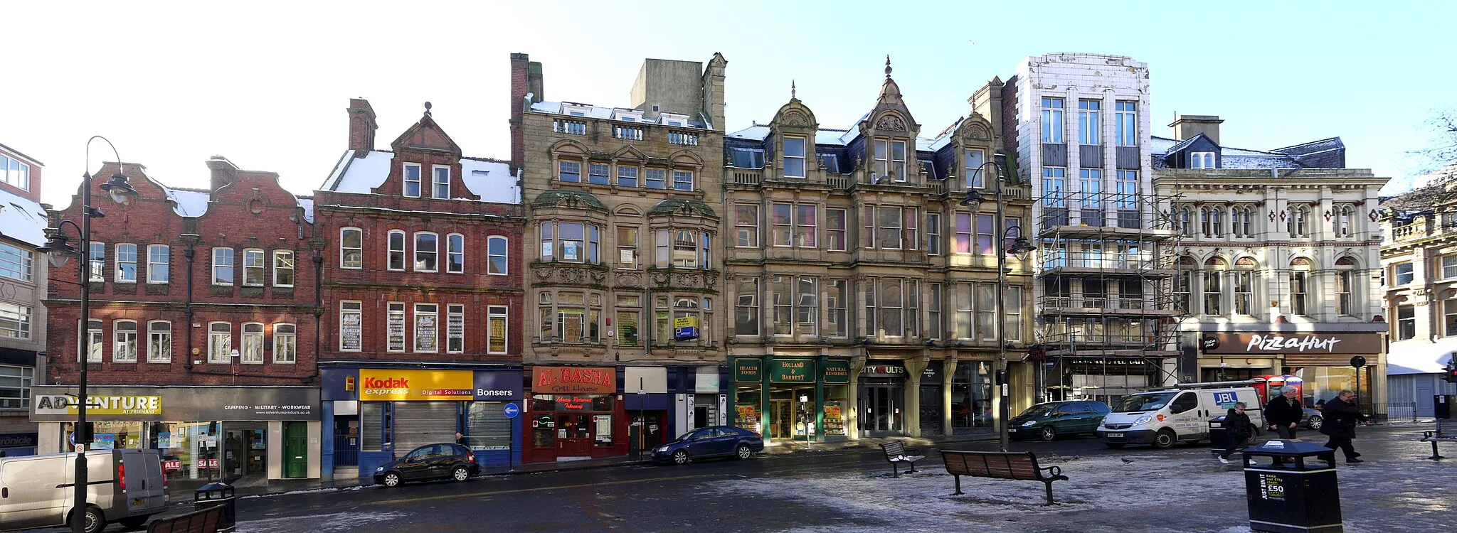 Photo showing: Bigg Market, west side