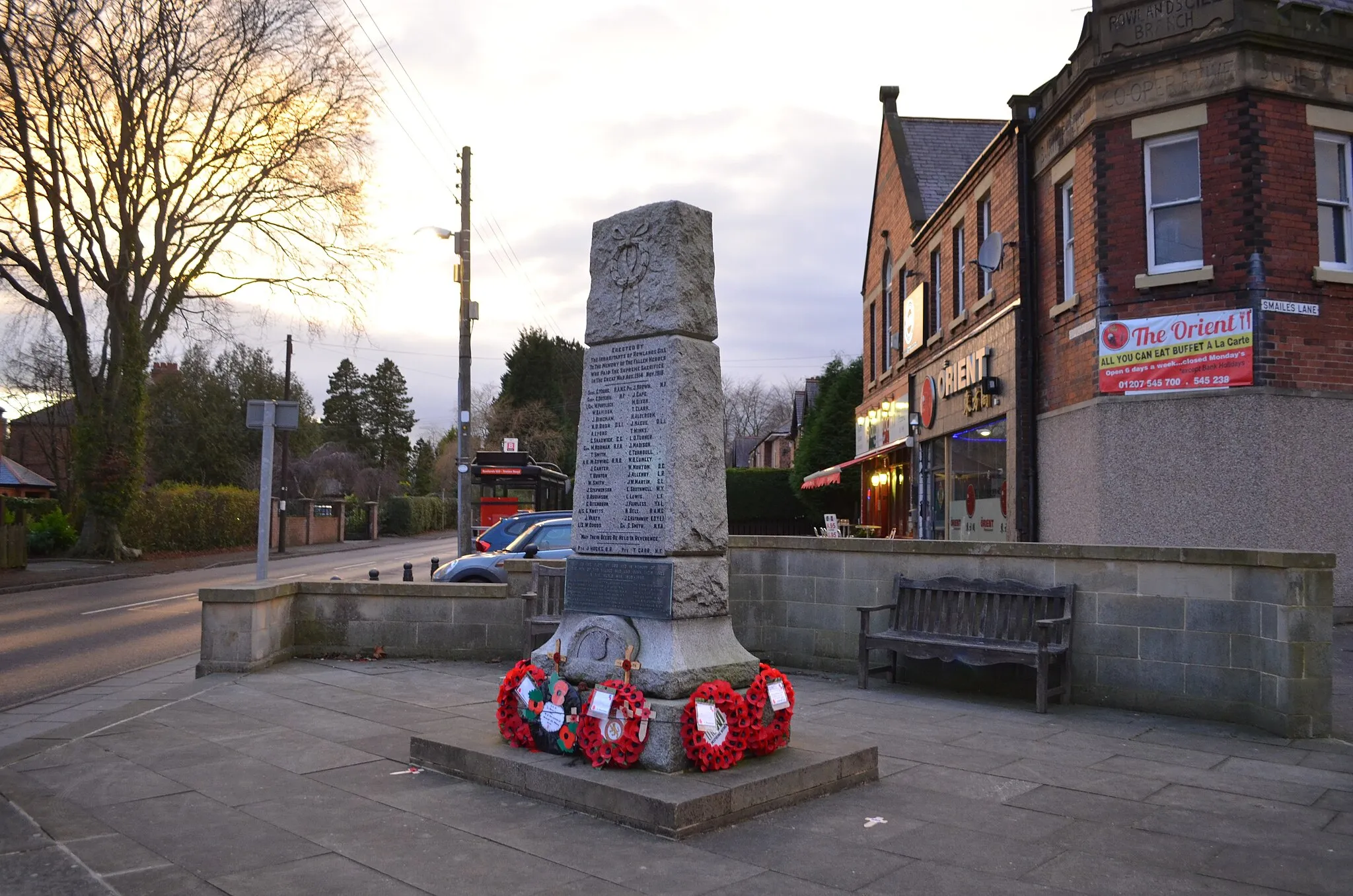 Photo showing: Rowlands Gill War Memorial, Gateshead