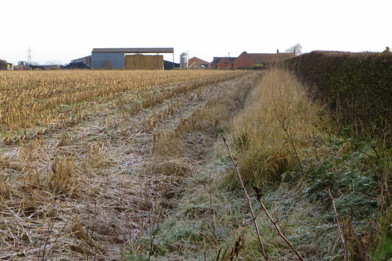 Photo showing: Across the fields to Redbank Farm