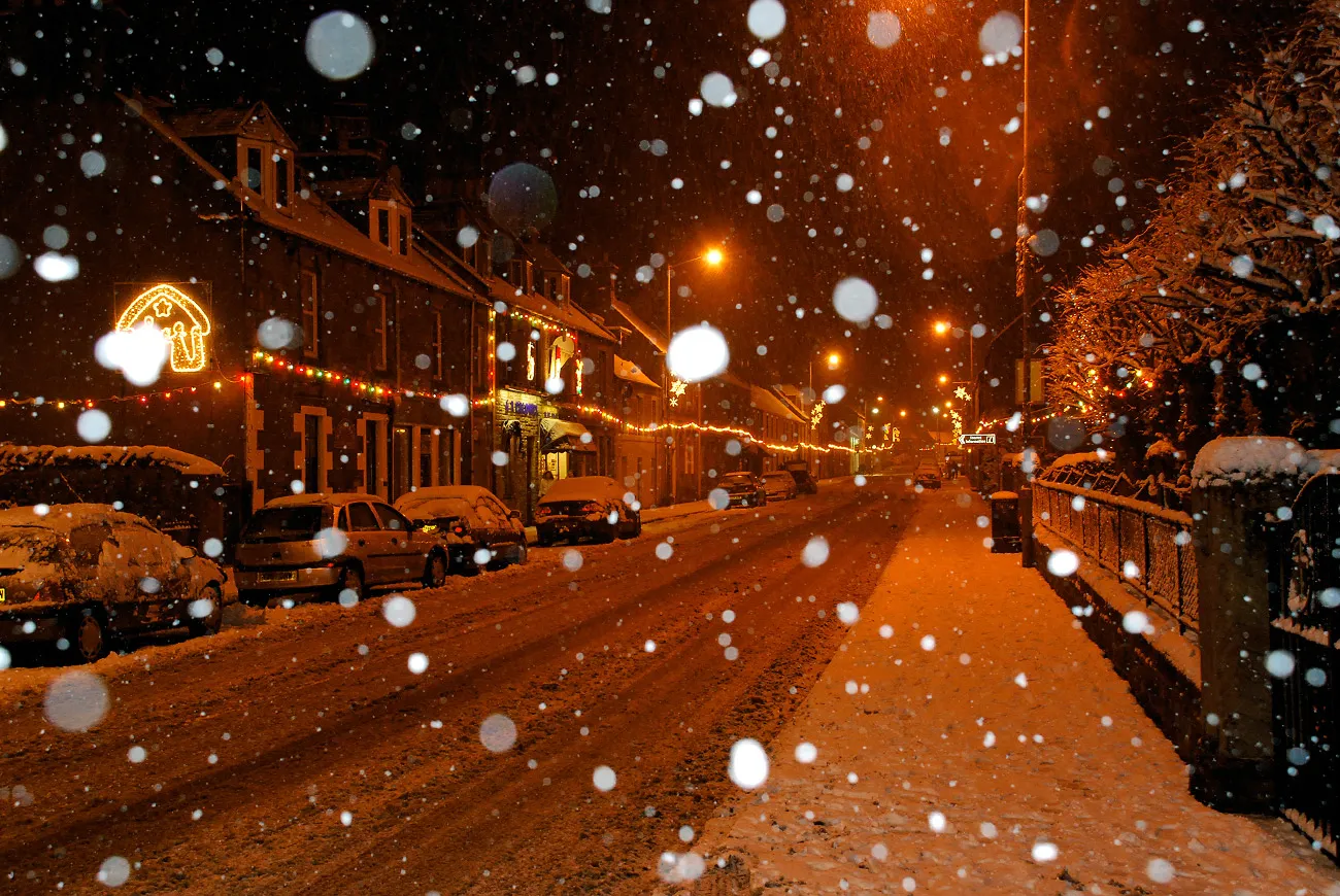 Photo showing: Christmas time in Innerleithen Scotland, taken in 2008