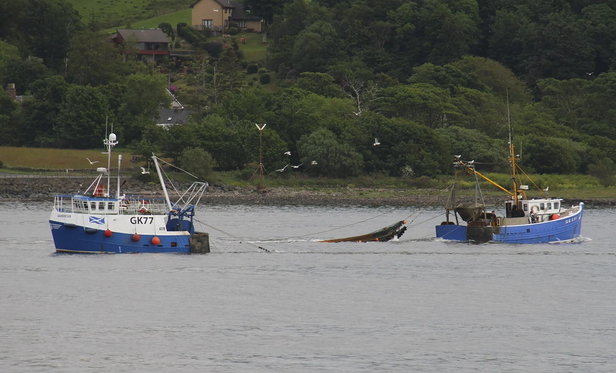 Photo showing: "Guide Us" and "Prince of Wales" off Skelmorlie