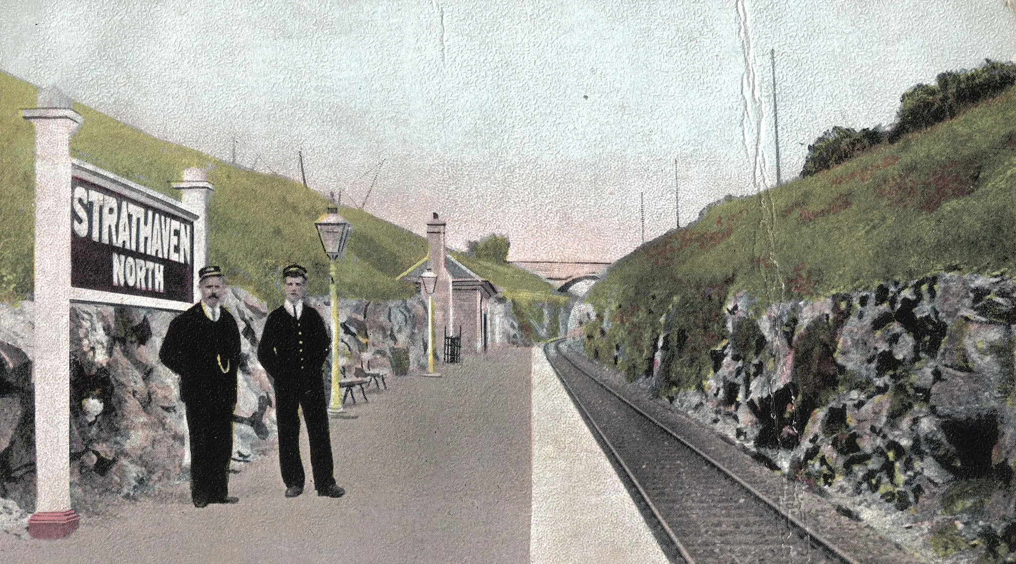 Photo showing: Strathaven North railway station, Scotland