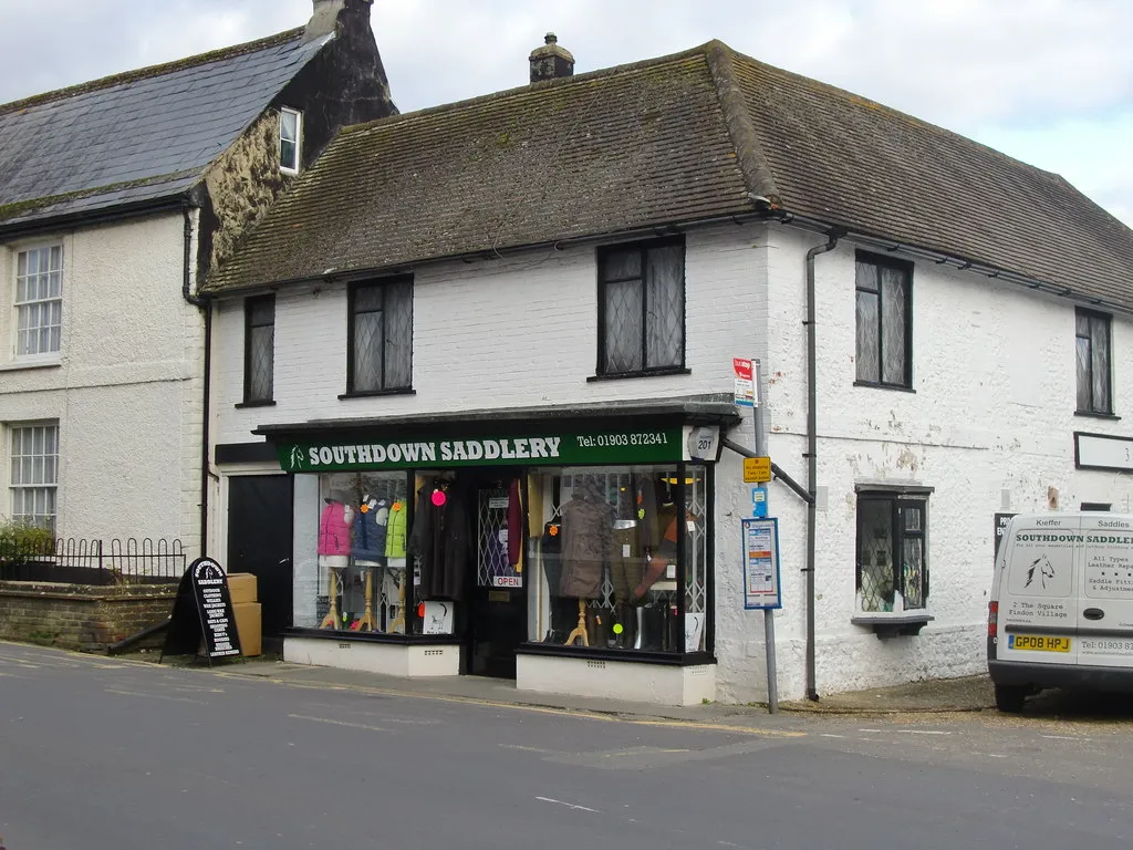 Photo showing: Southdown Saddlery, The Square, Findon