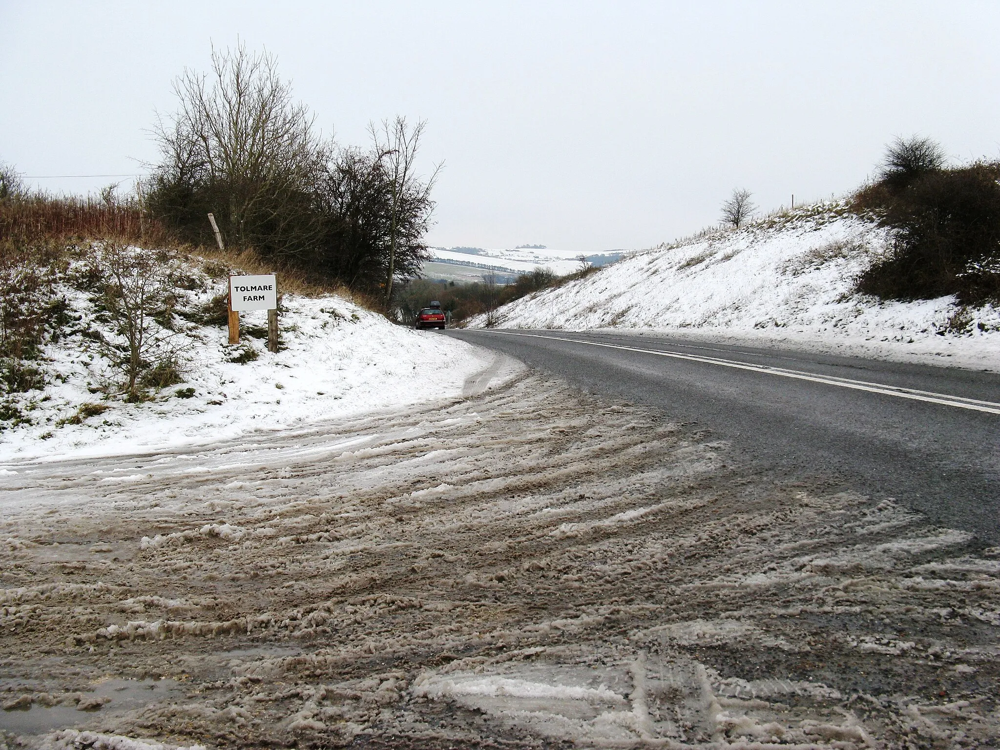 Photo showing: A280 descending to Findon